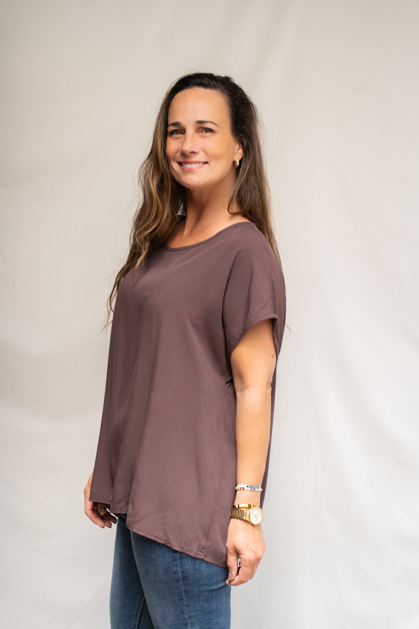 Blusa Viscosa Lara Choco