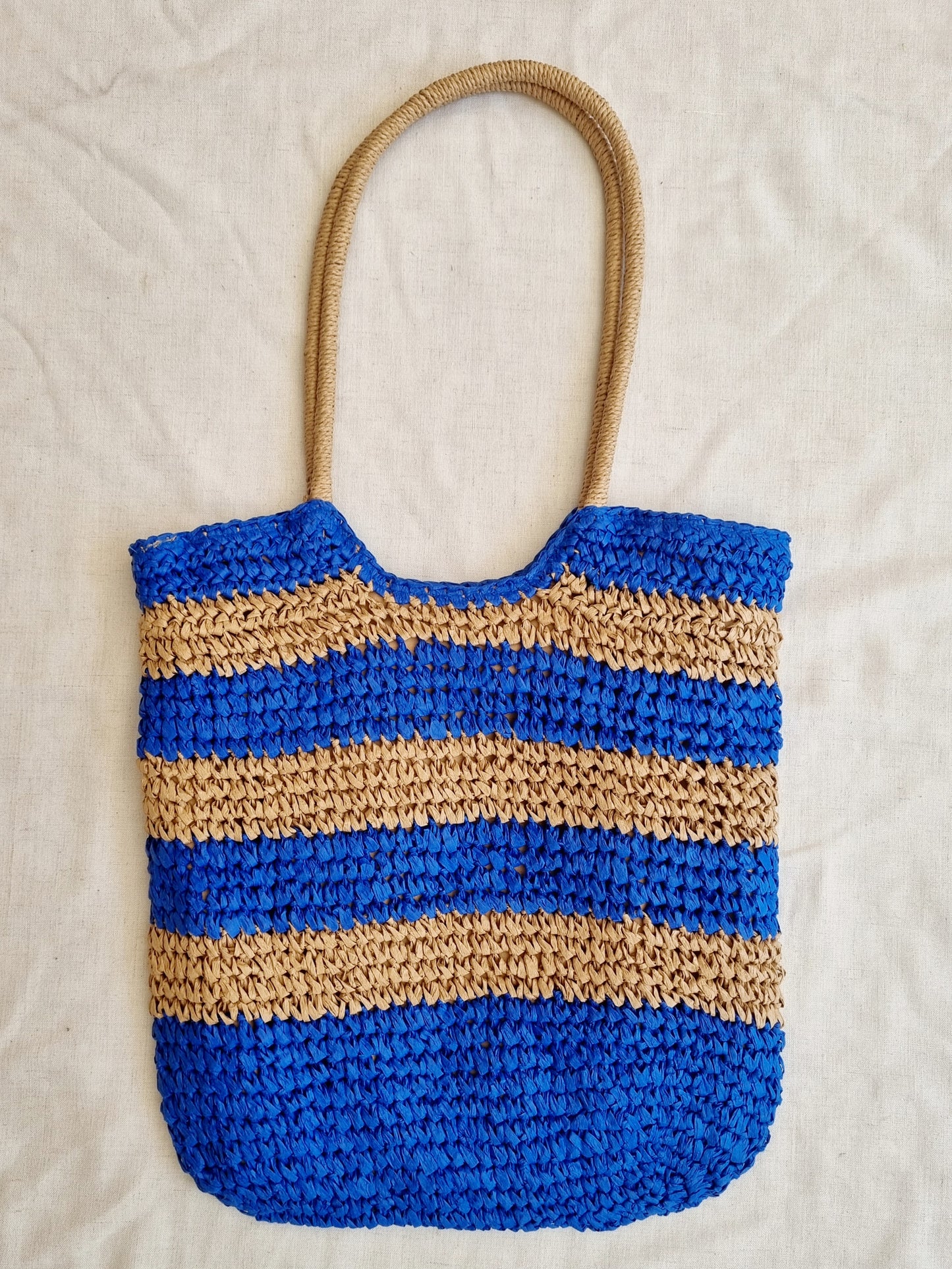 Bolso de Mano Malti Azul Yute