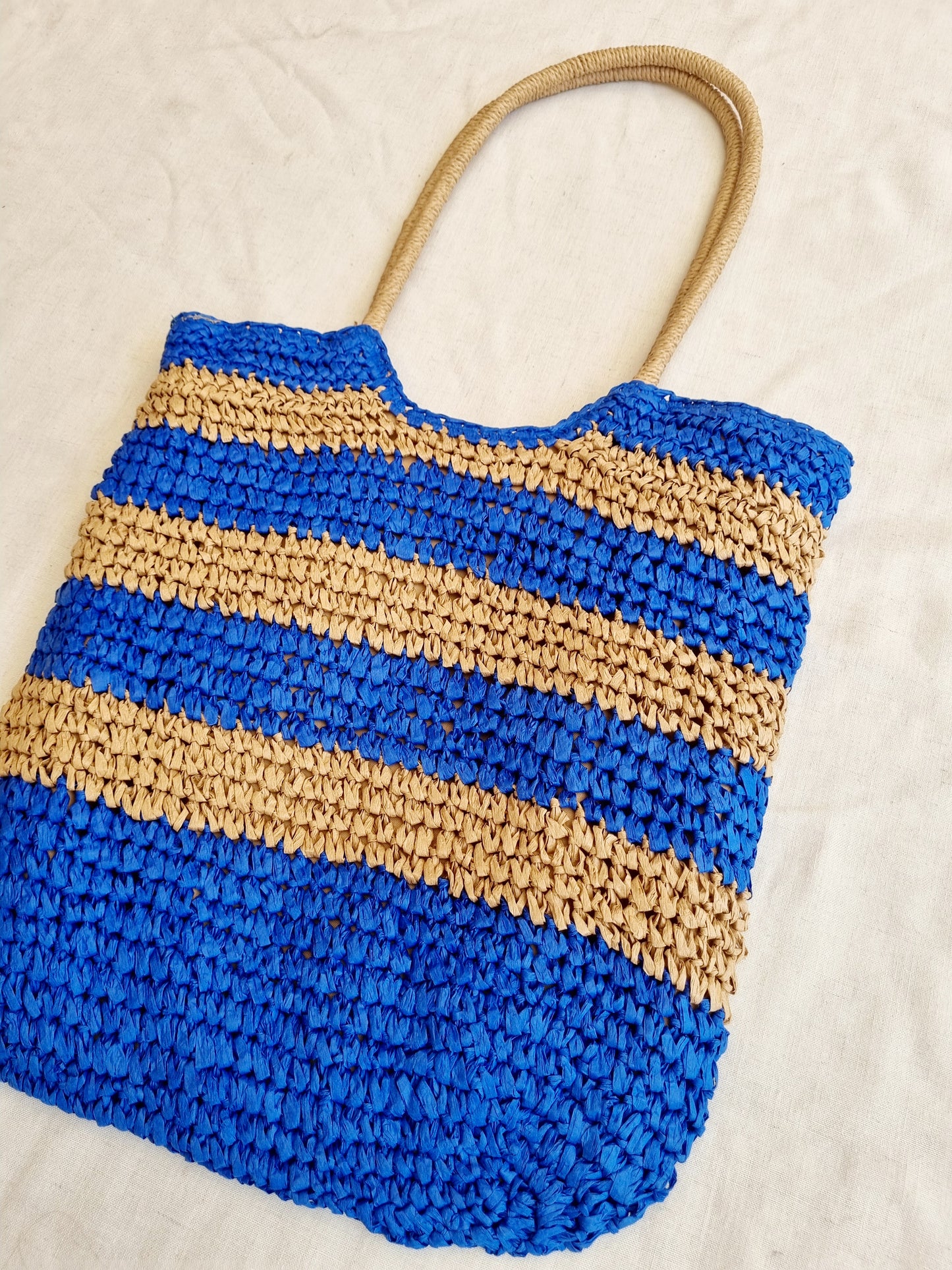 Bolso de Mano Malti Azul Yute