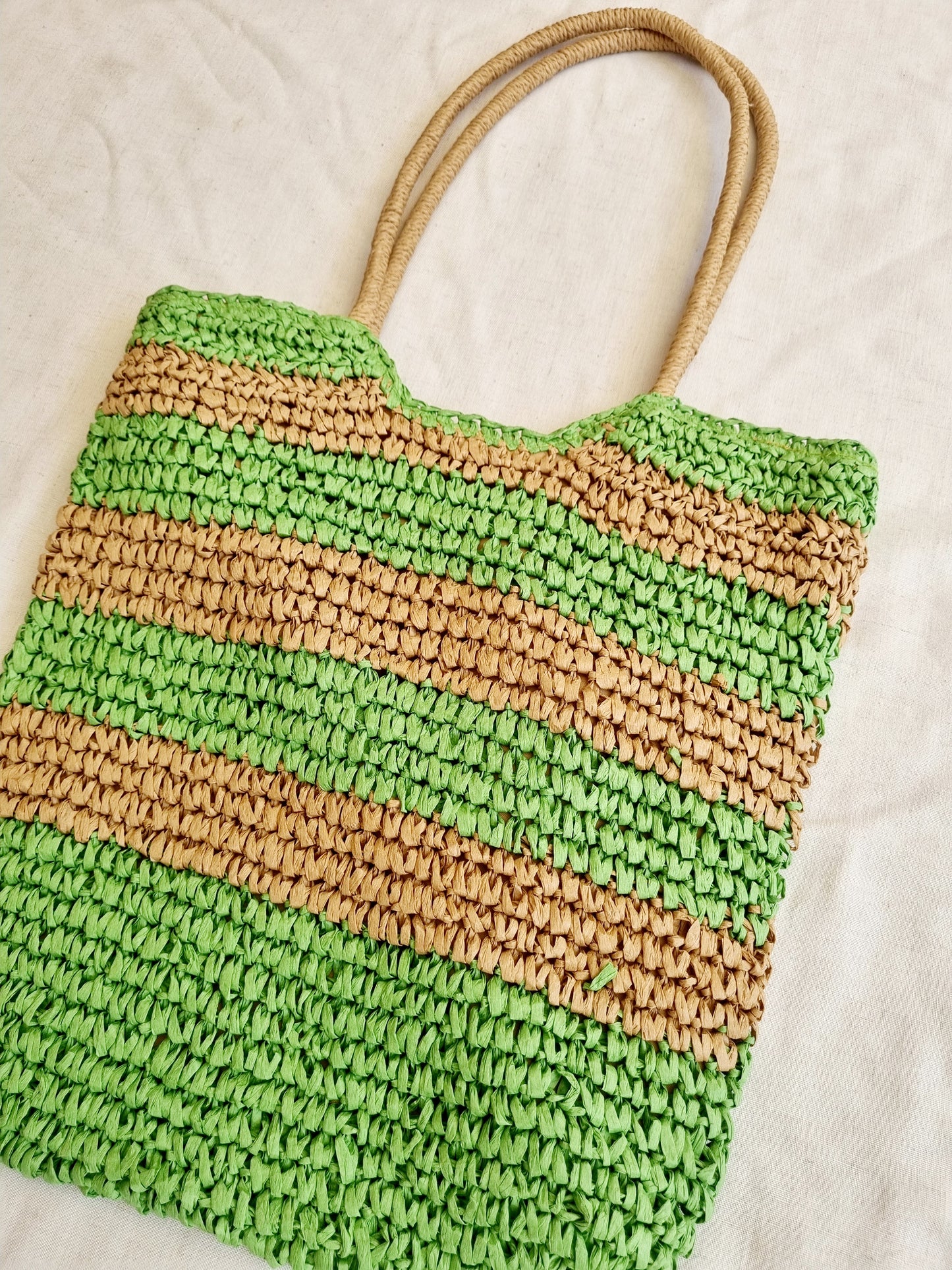 Bolso de Mano Malti Verde Yute