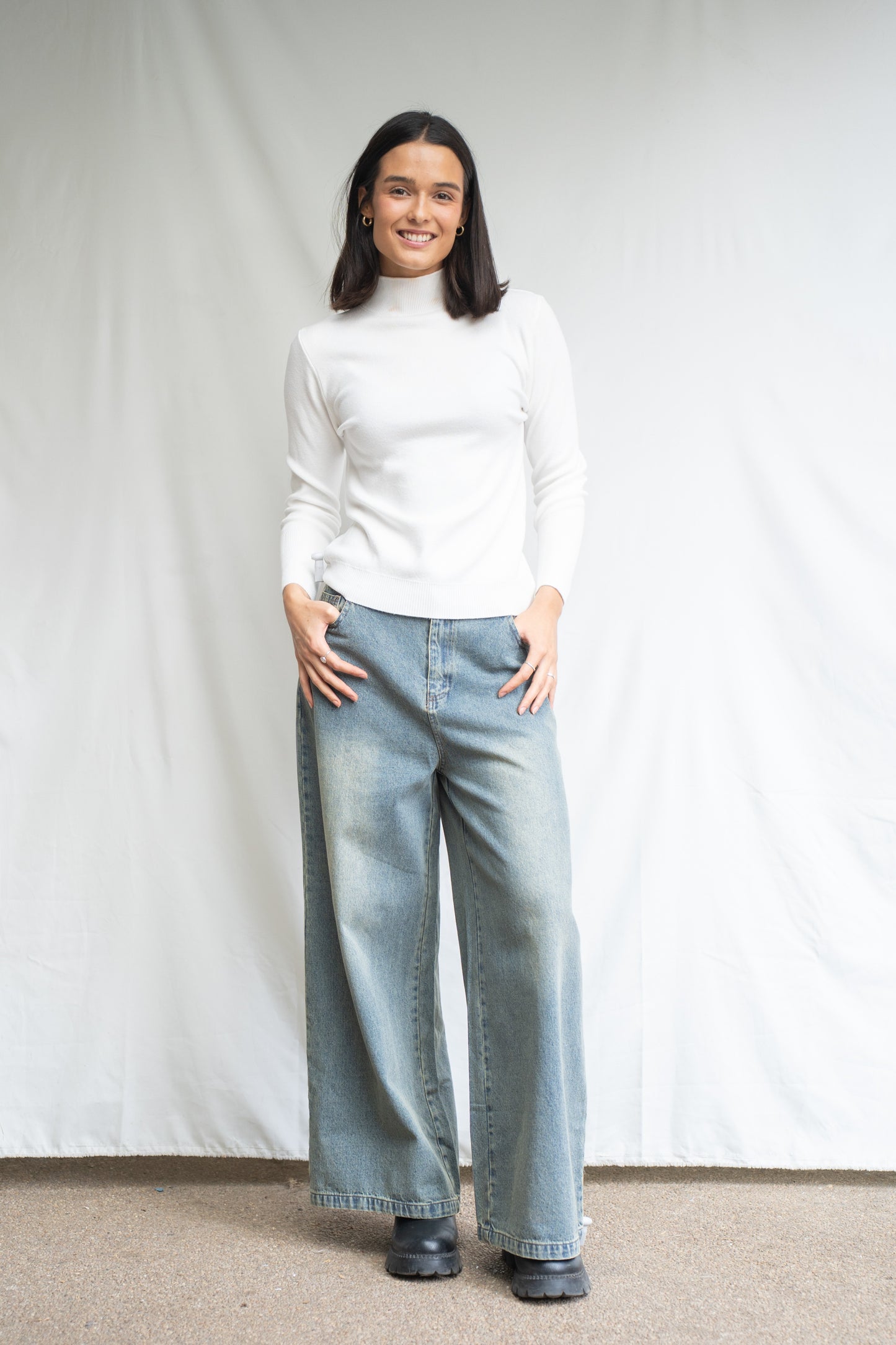 Jeans Wide Azul