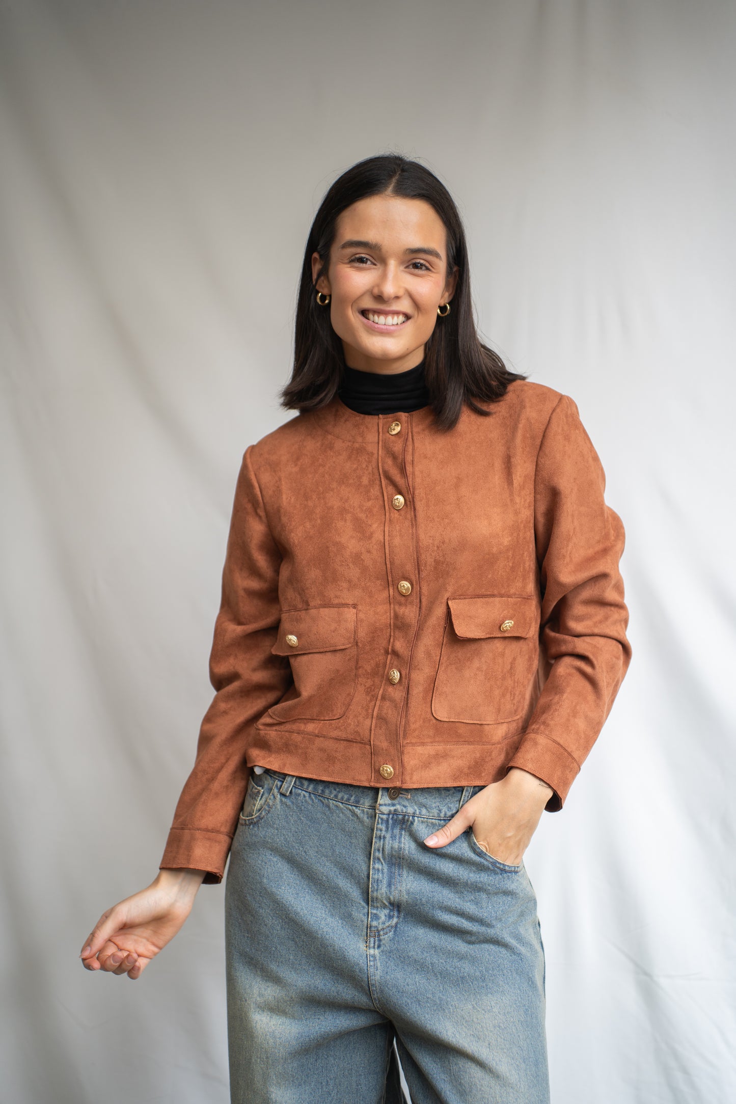 Chaqueta Coni Choco Ecogamuza