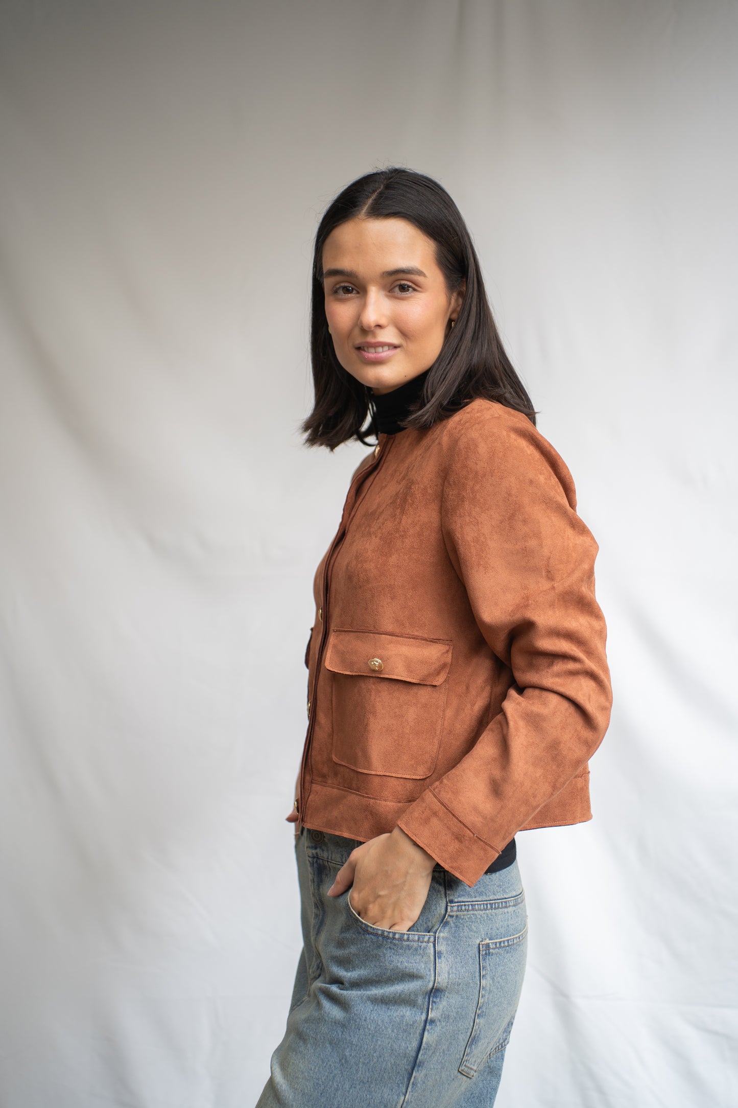 Chaqueta Coni Choco Ecogamuza