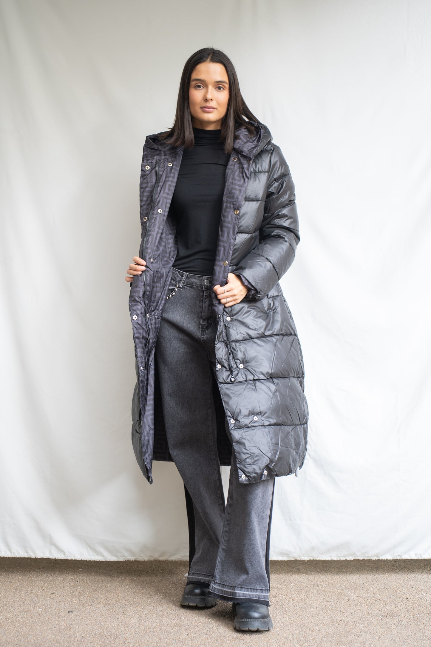 Parka Reversible Anto Negra