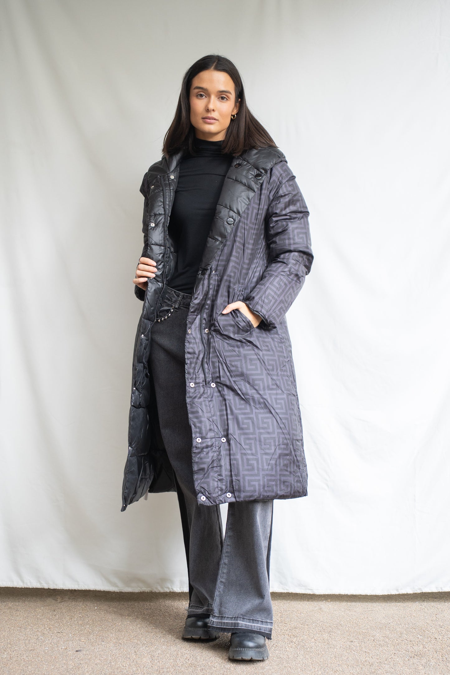 Parka Reversible Anto Negra