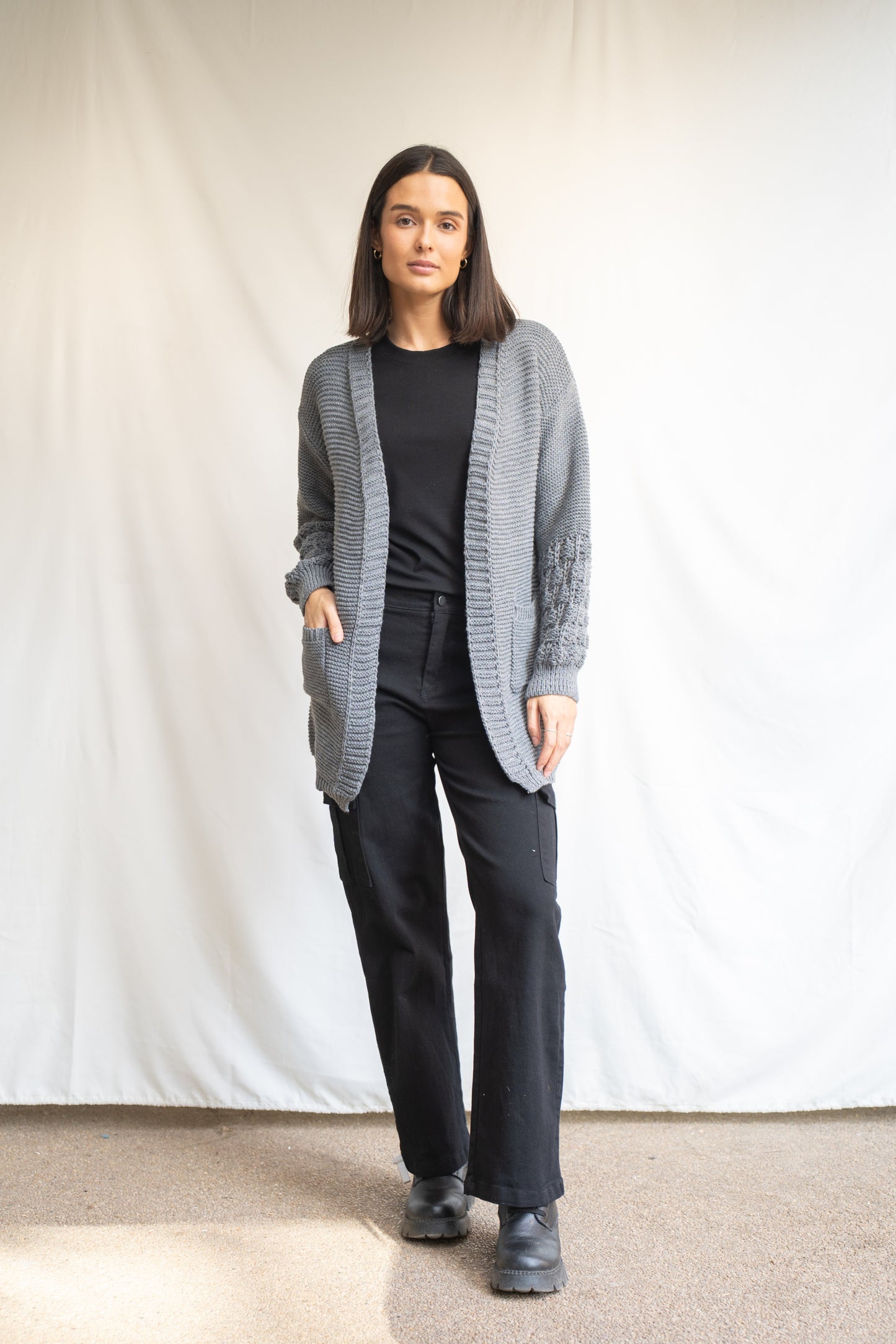 Chaleco Largo Claudia Gris