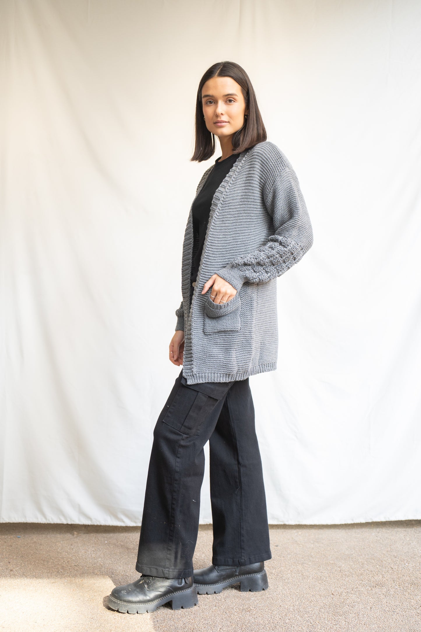 Chaleco Largo Claudia Gris