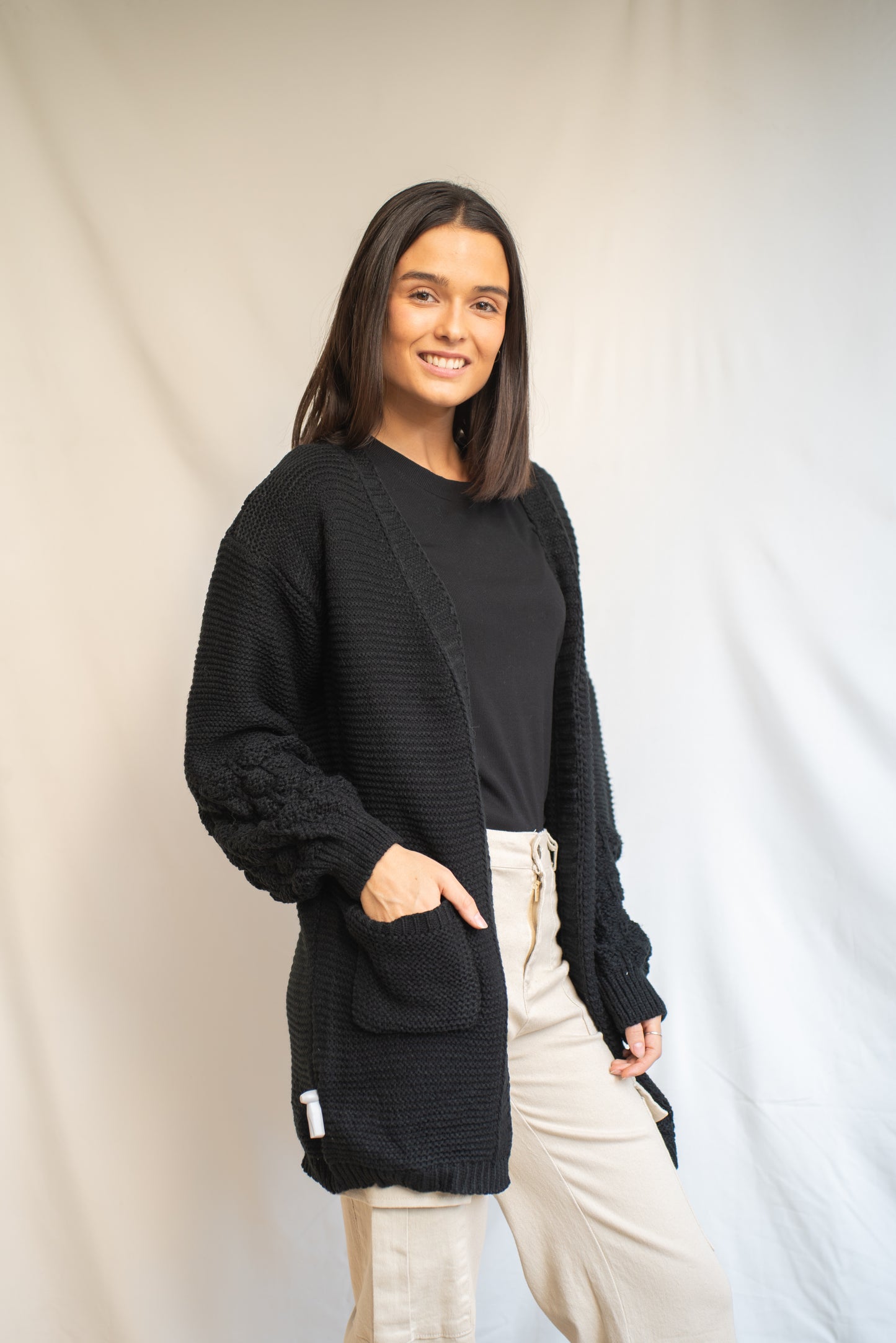 Chaleco Largo Claudia Negro