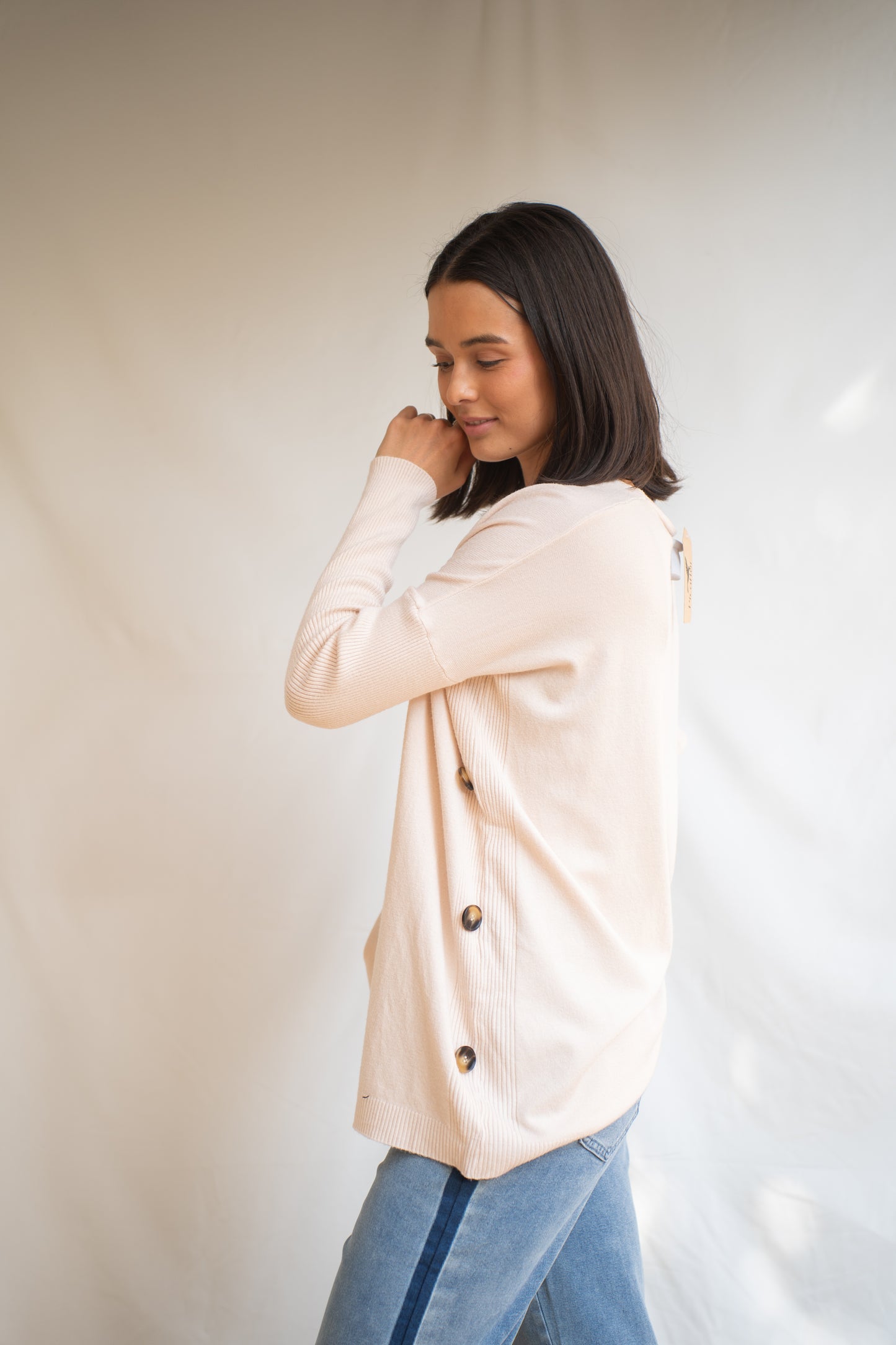 Sweater Botty Beige Botones