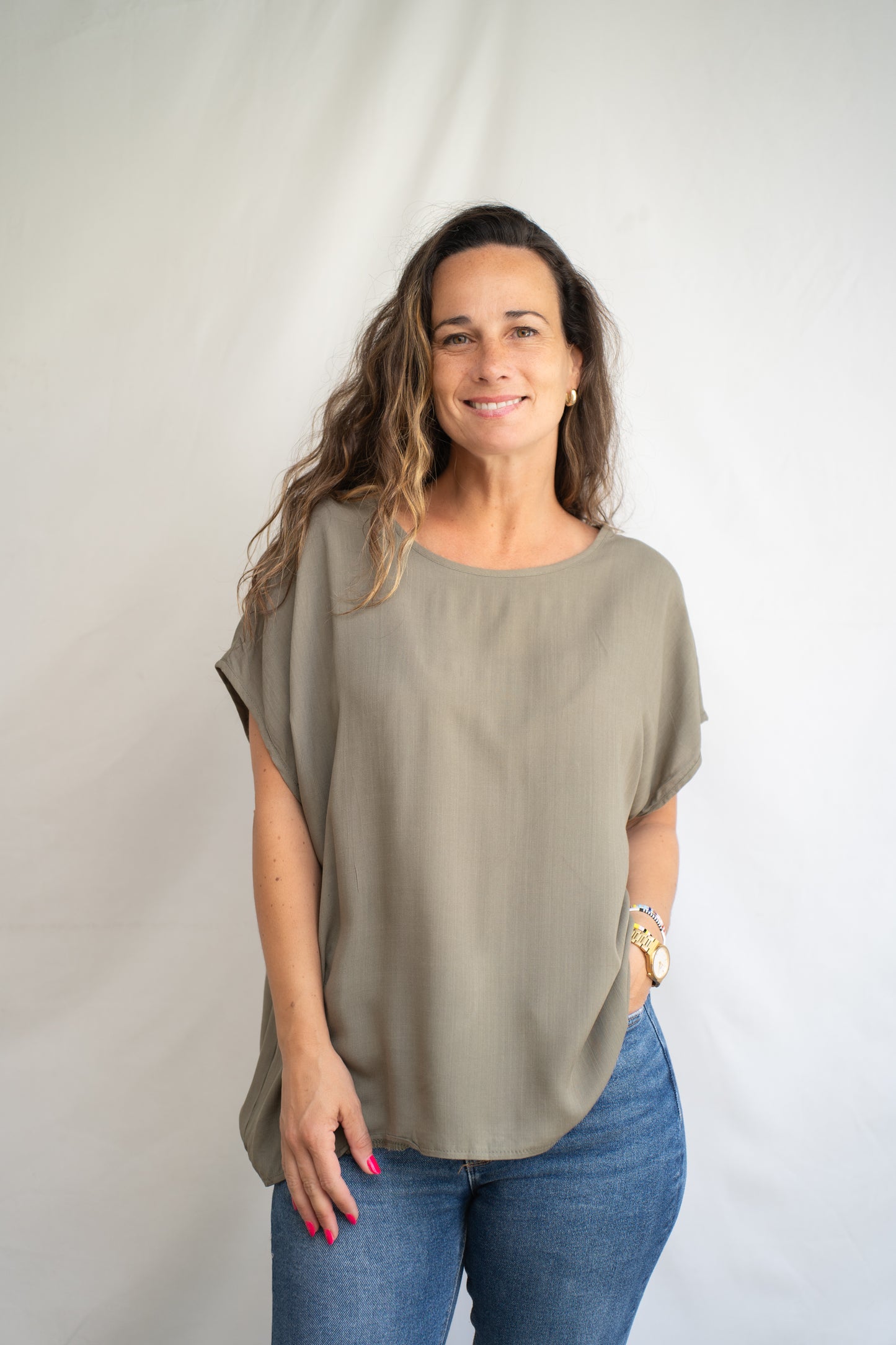 Blusa lino Lara Verde