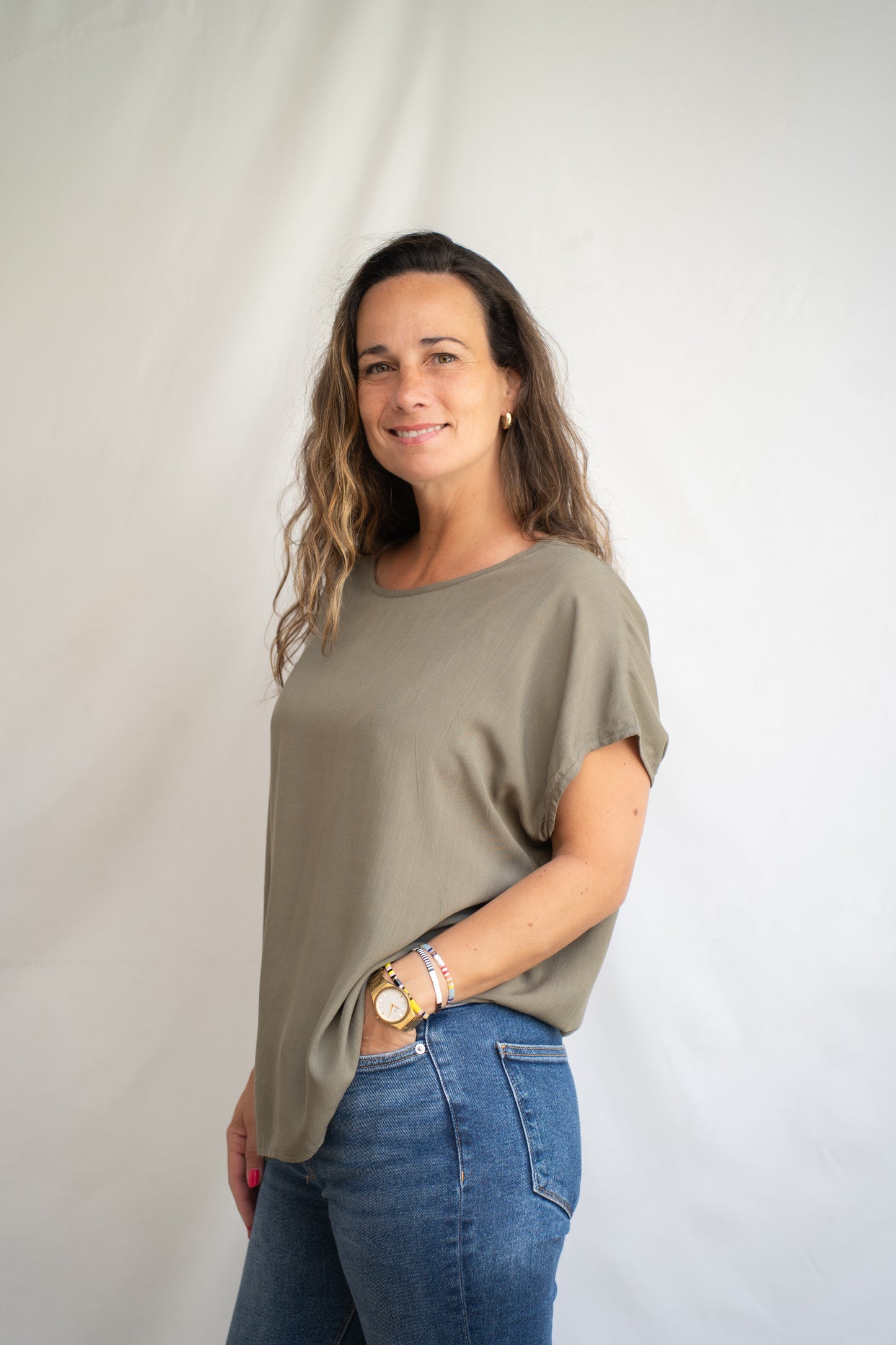 Blusa lino Lara Verde