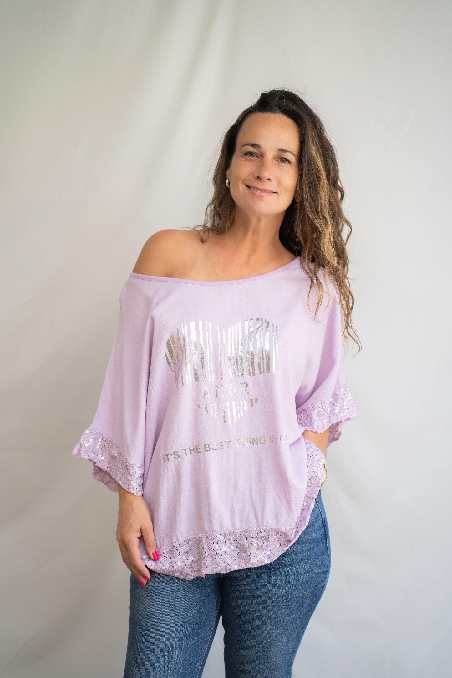 Polera Amor Lila