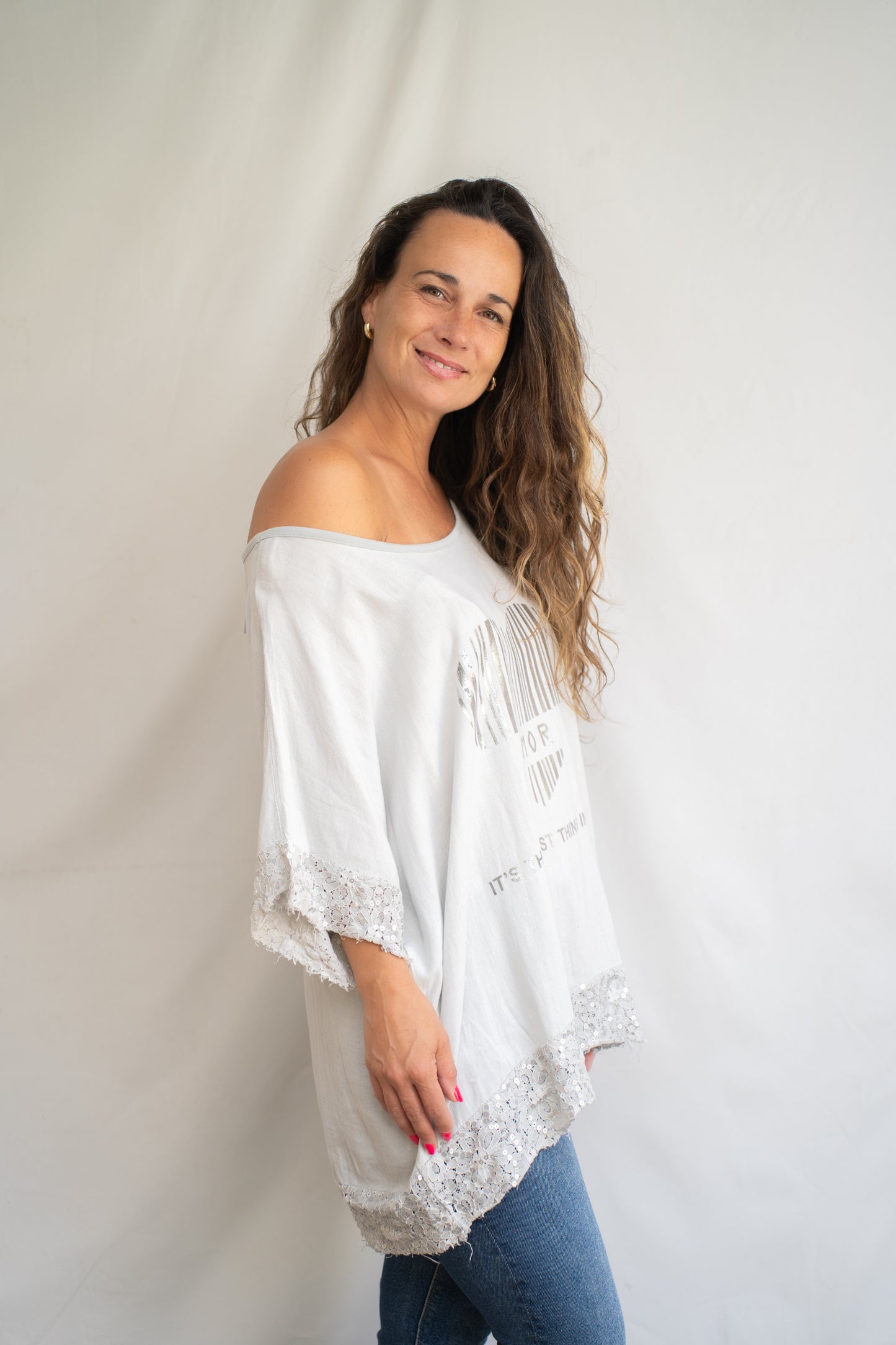 Polera Amor Gris