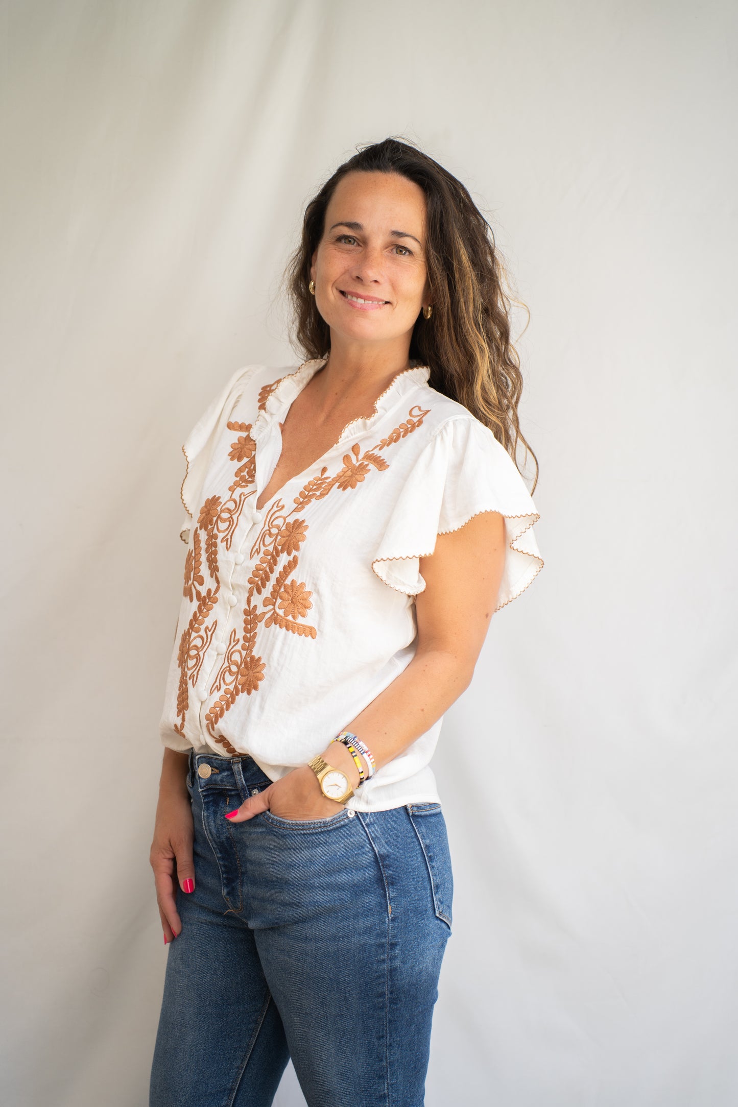 Blusa Roma Camel