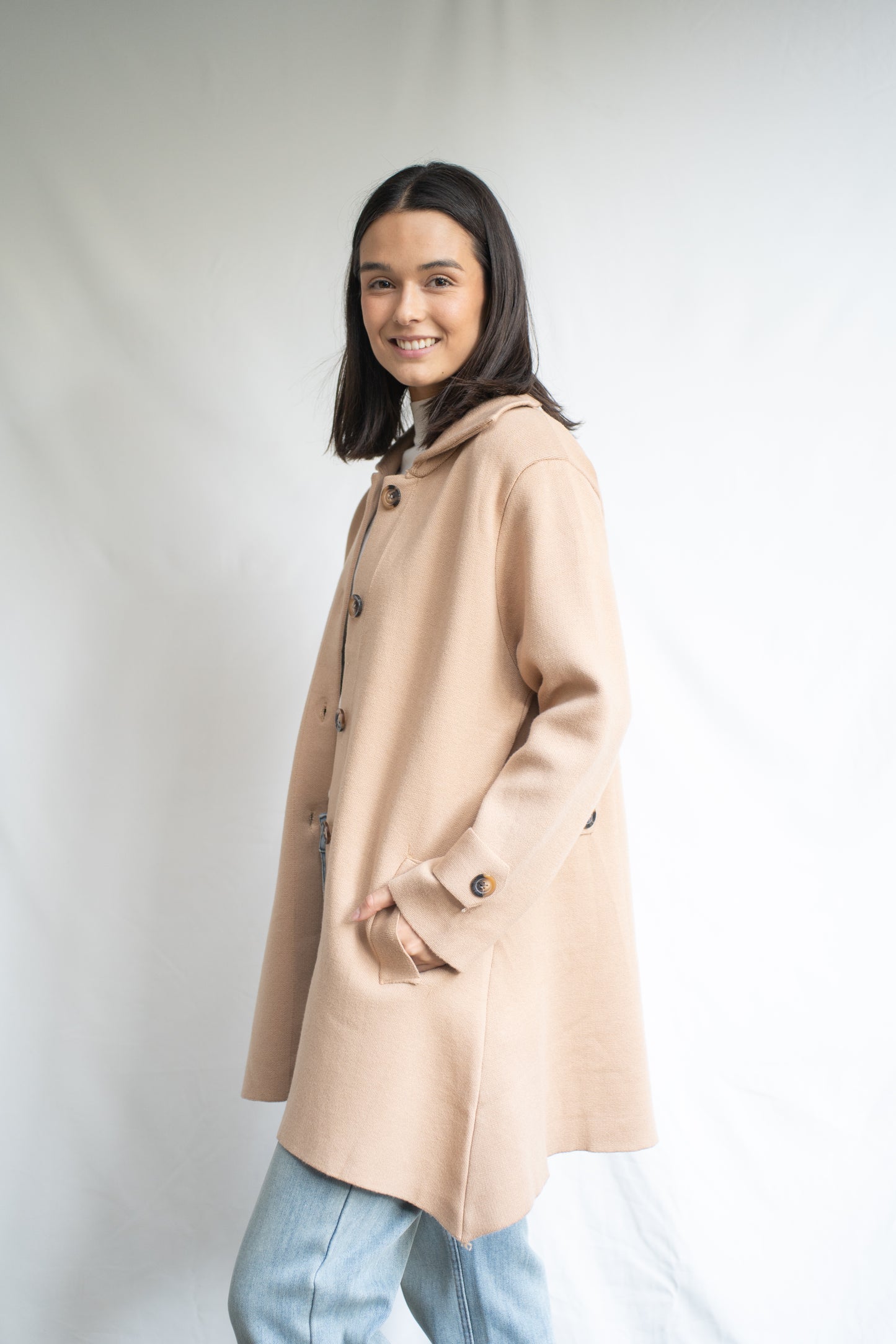 Abrigo Largo Sofia Beige