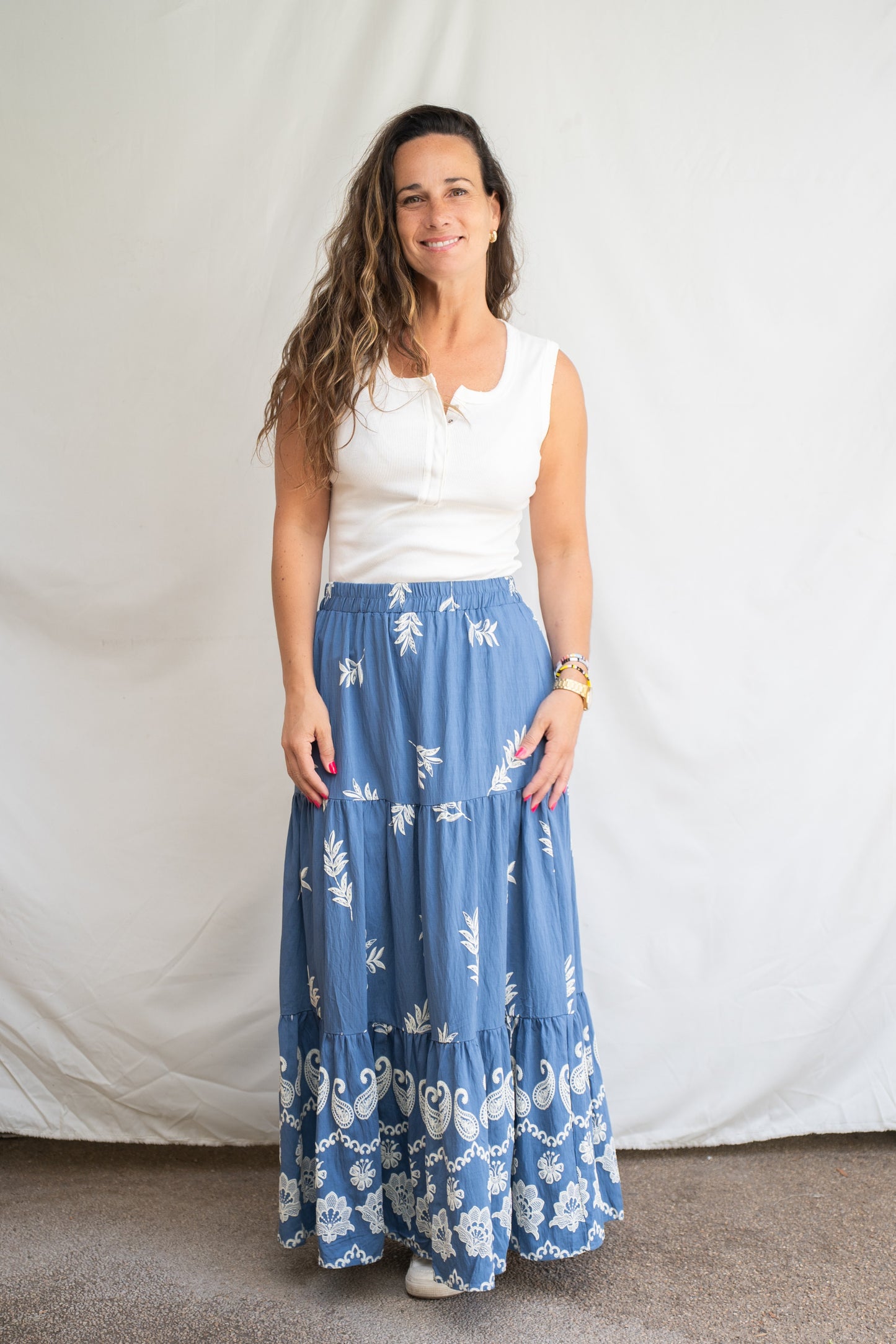 Falda Buho Azul
