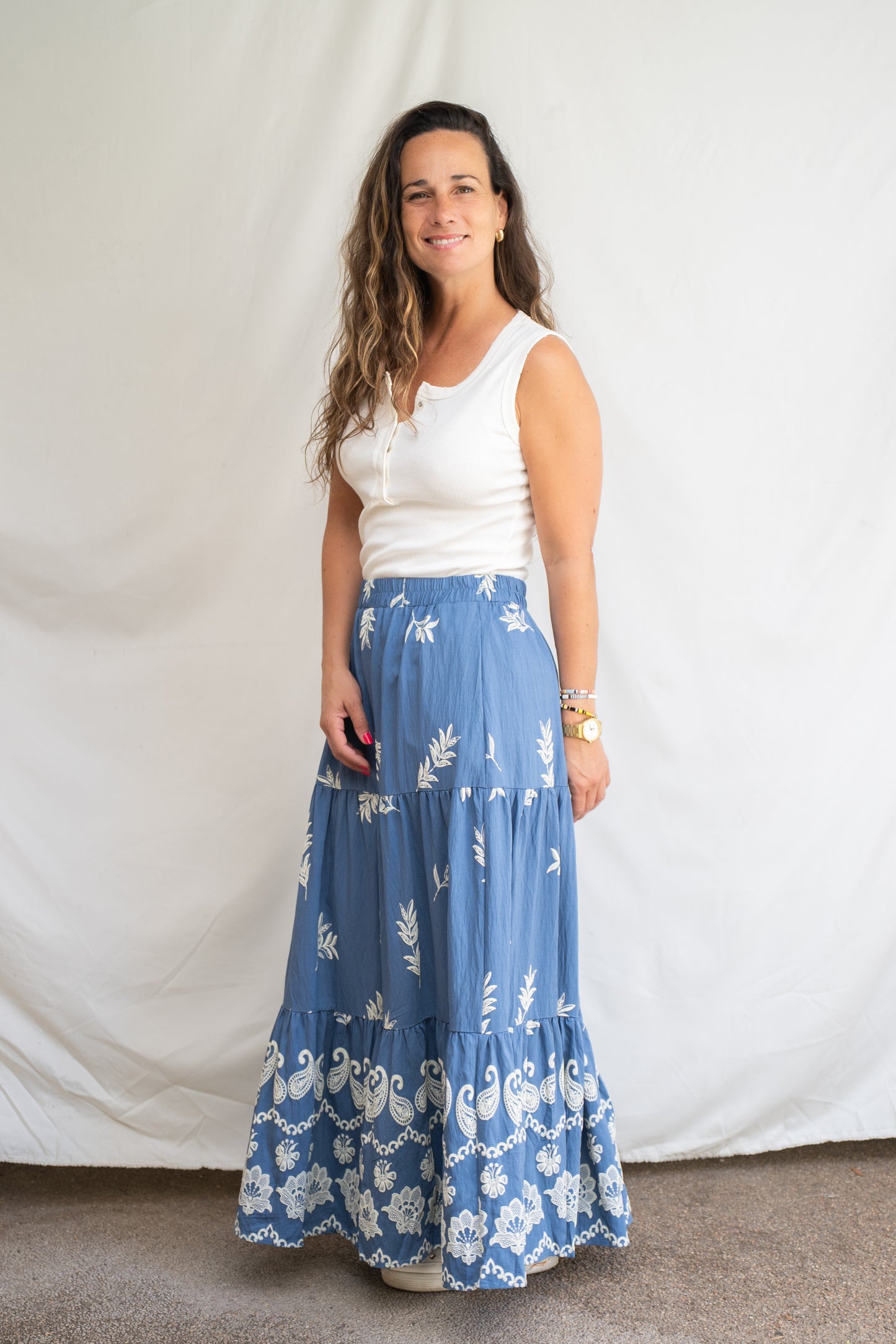 Falda Buho Azul
