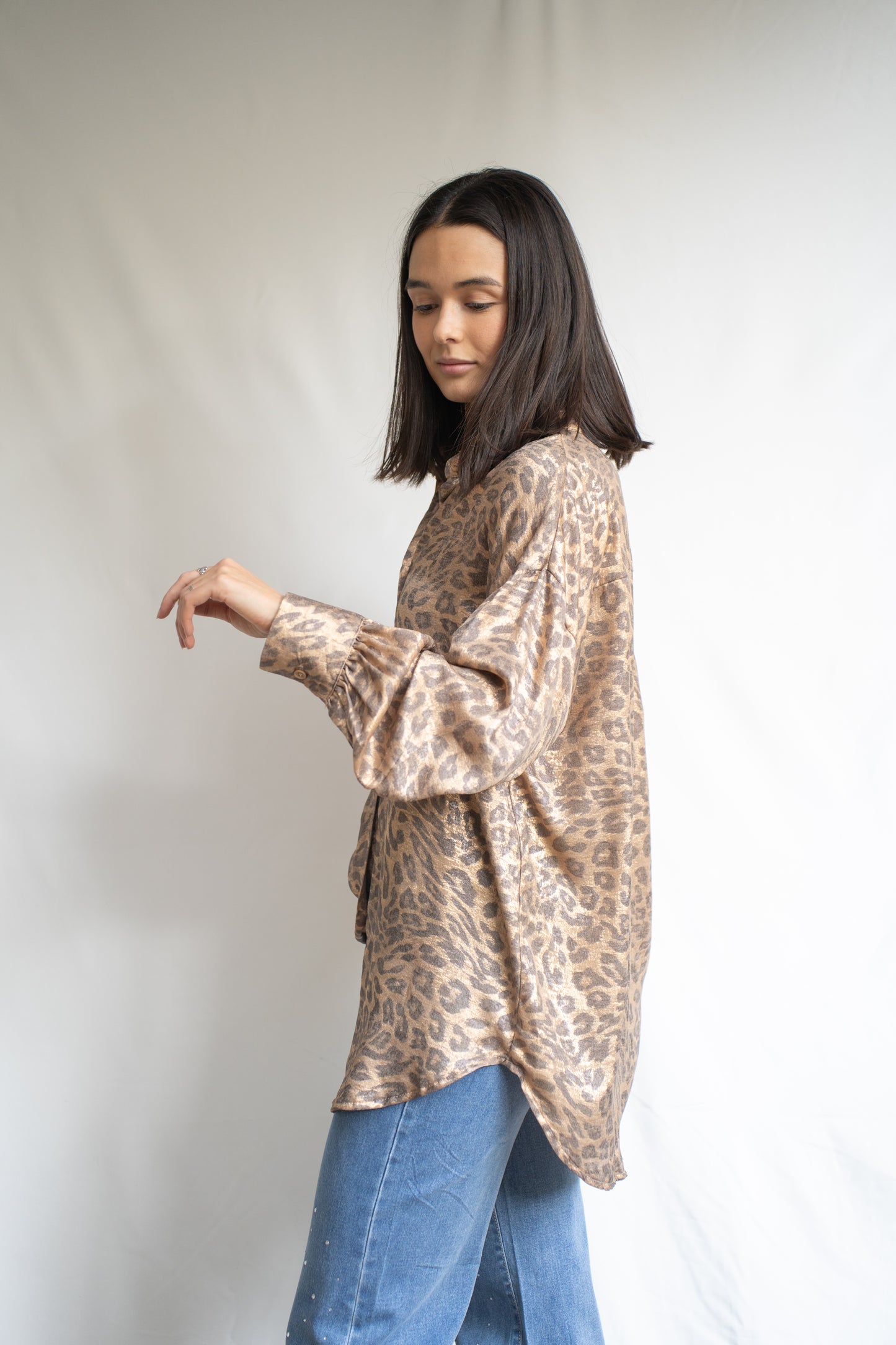 Blusa Milan Dorada Print