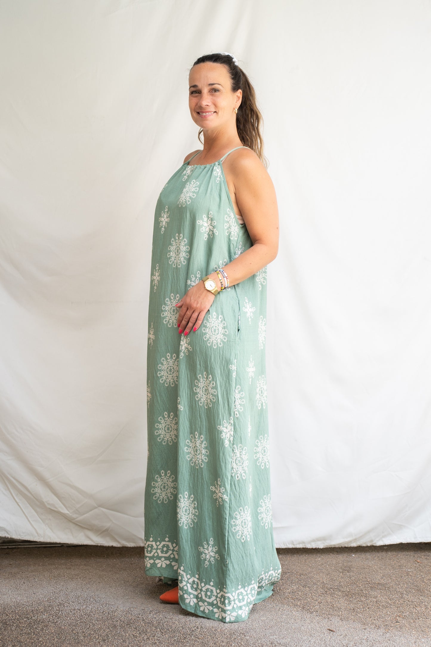 Vestido Largo Jero Verde