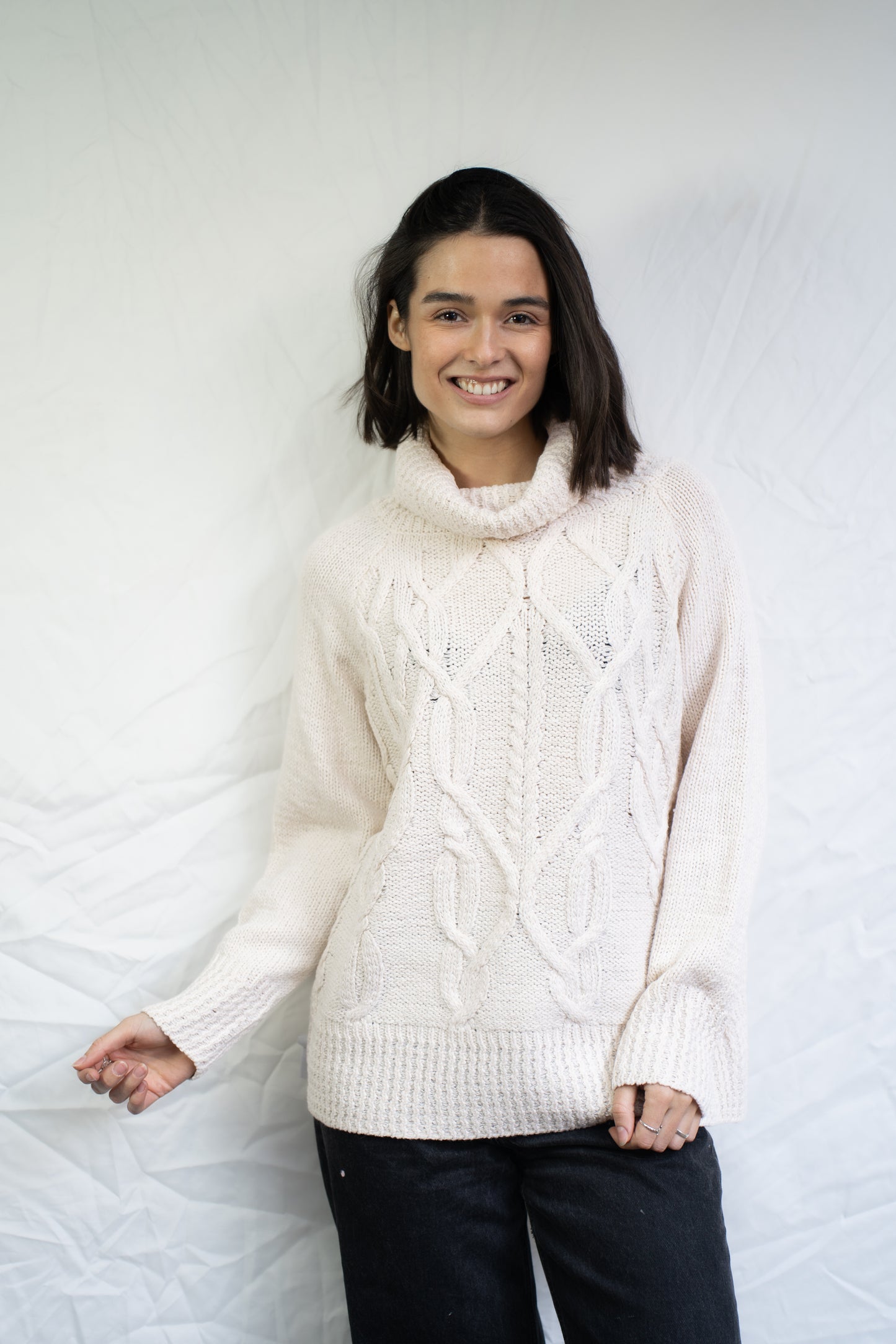 Sweater Alia Crema Trenzado