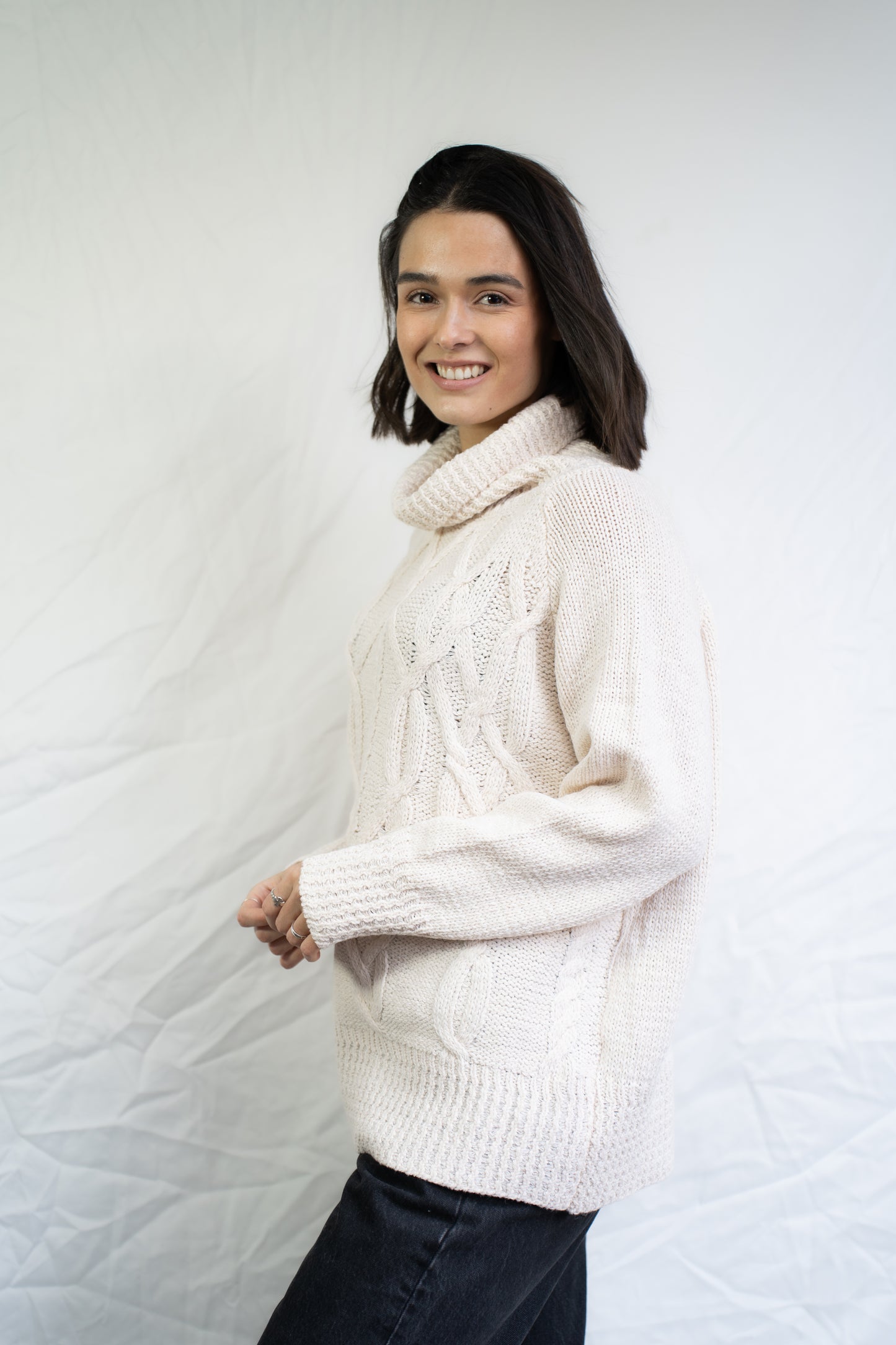 Sweater Alia Crema Trenzado