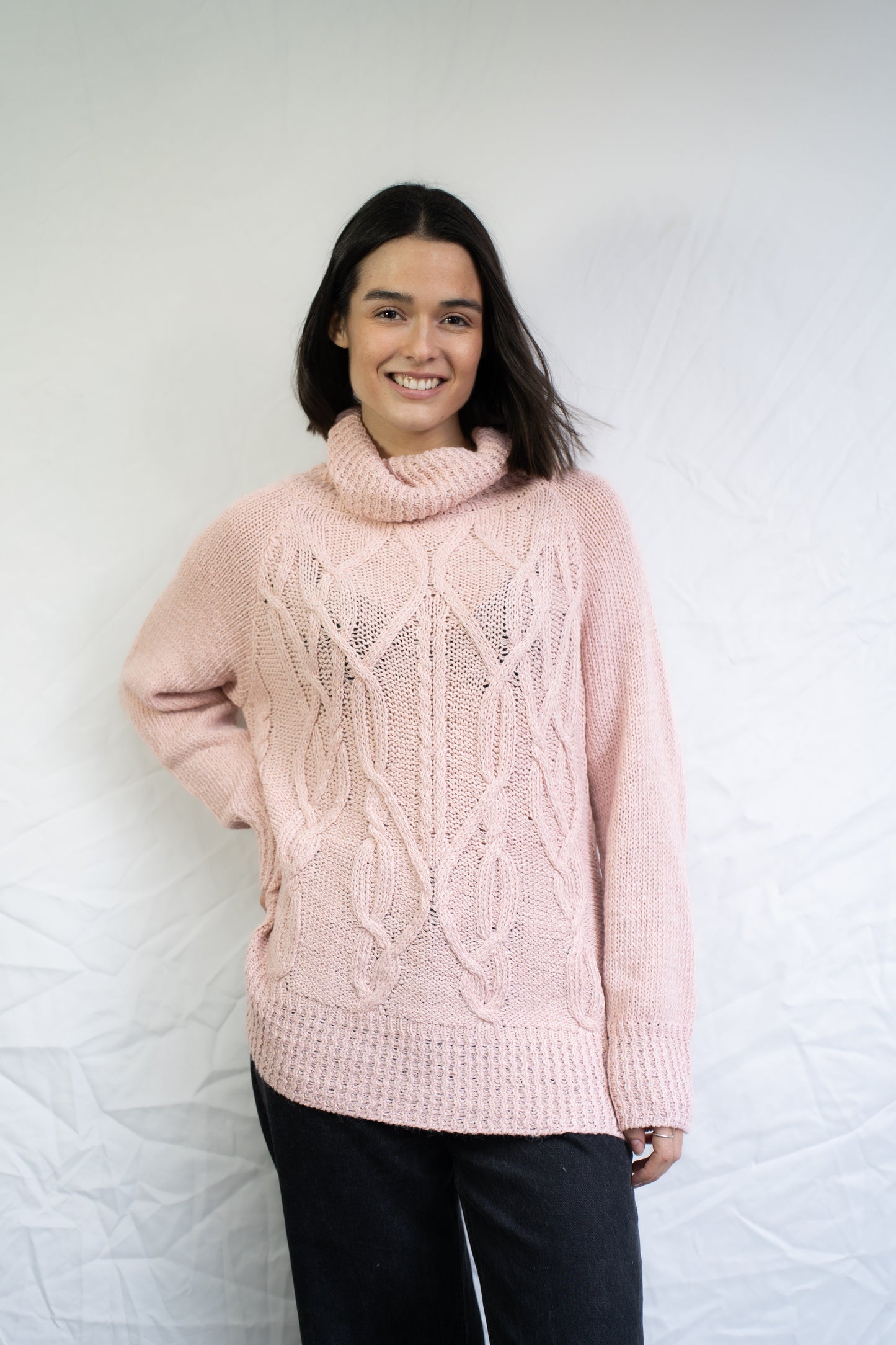 Sweater Alia Rosa Trenzado