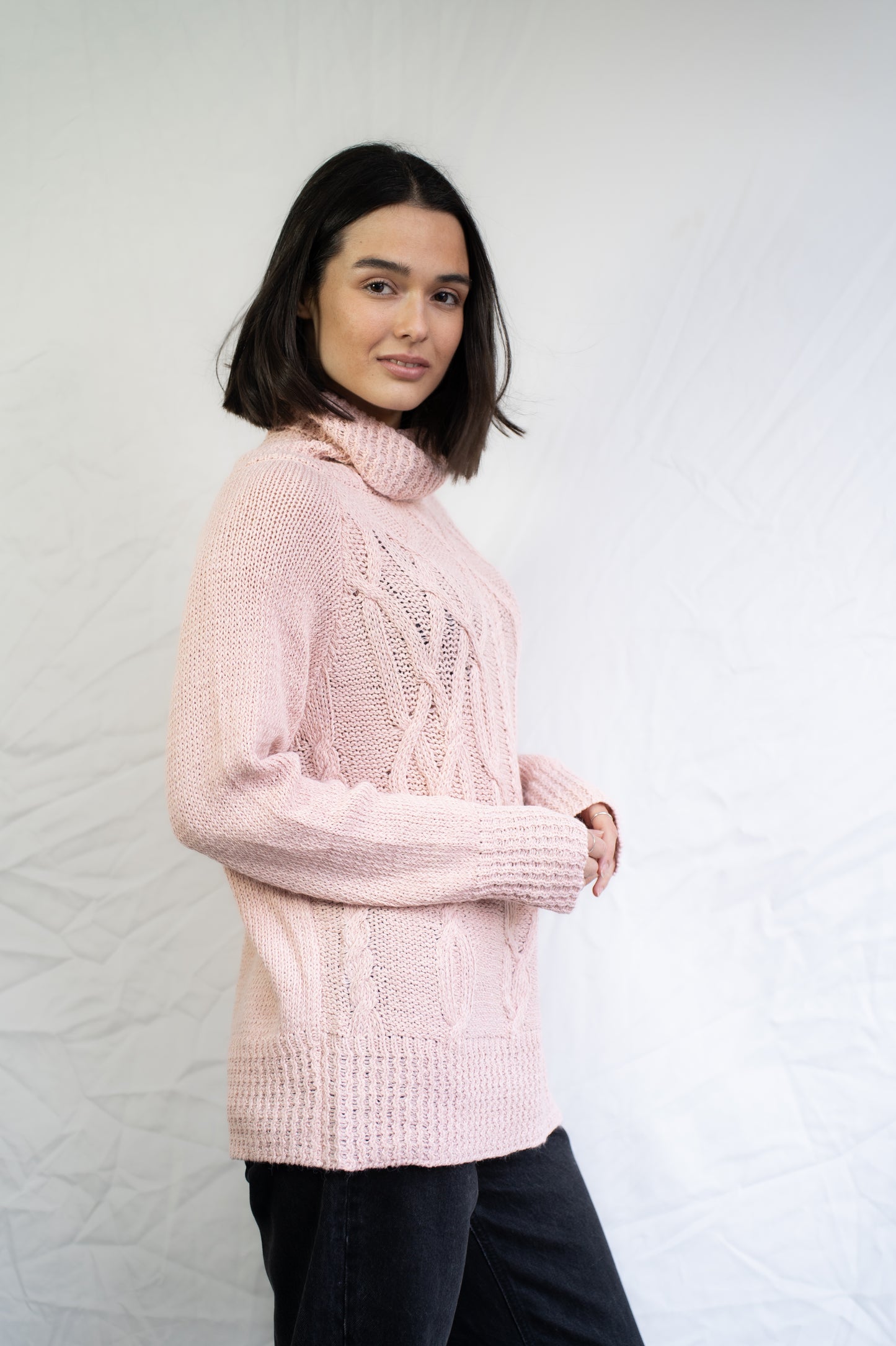 Sweater Alia Rosa Trenzado