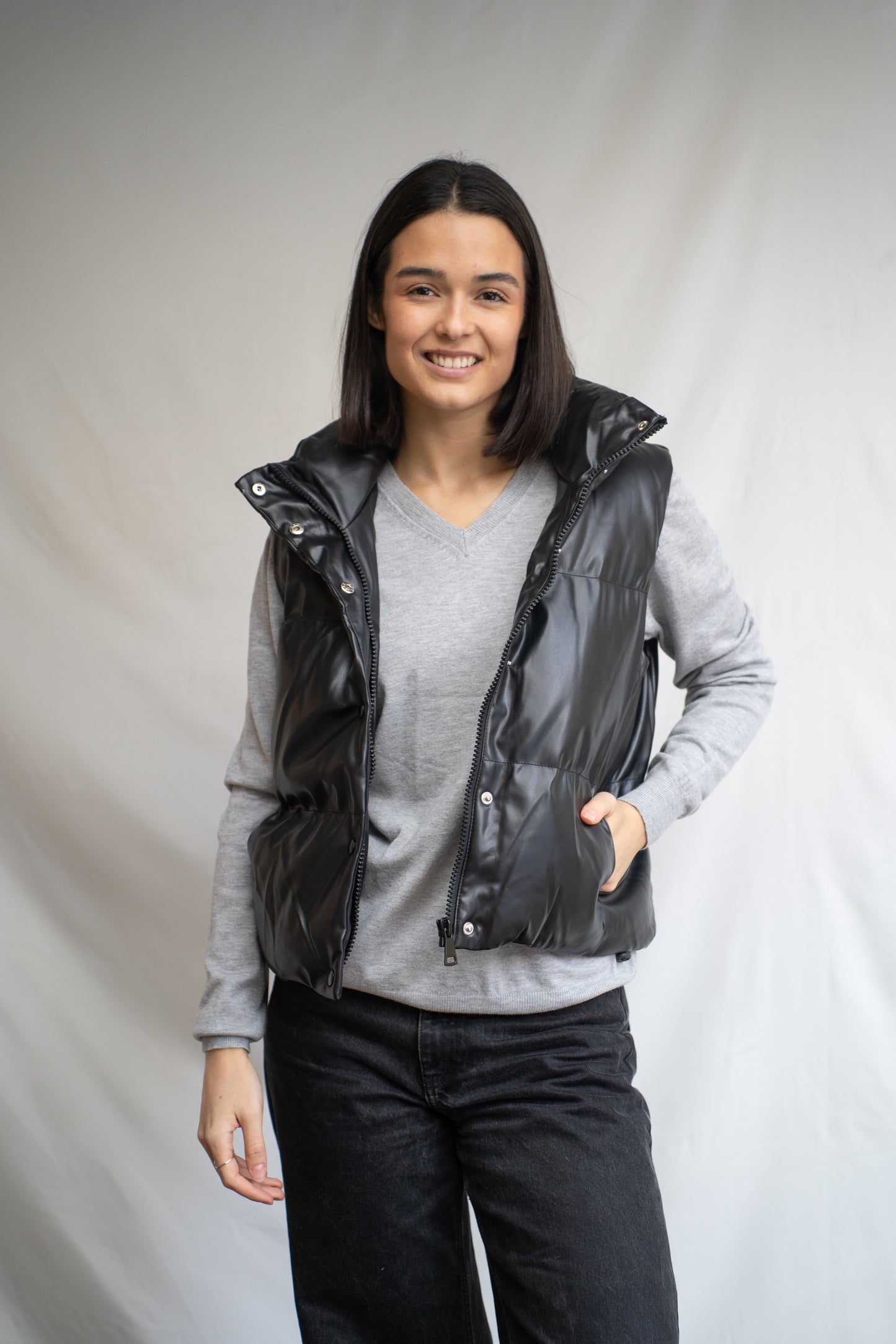 Parka Cotus Negra Ecocuero