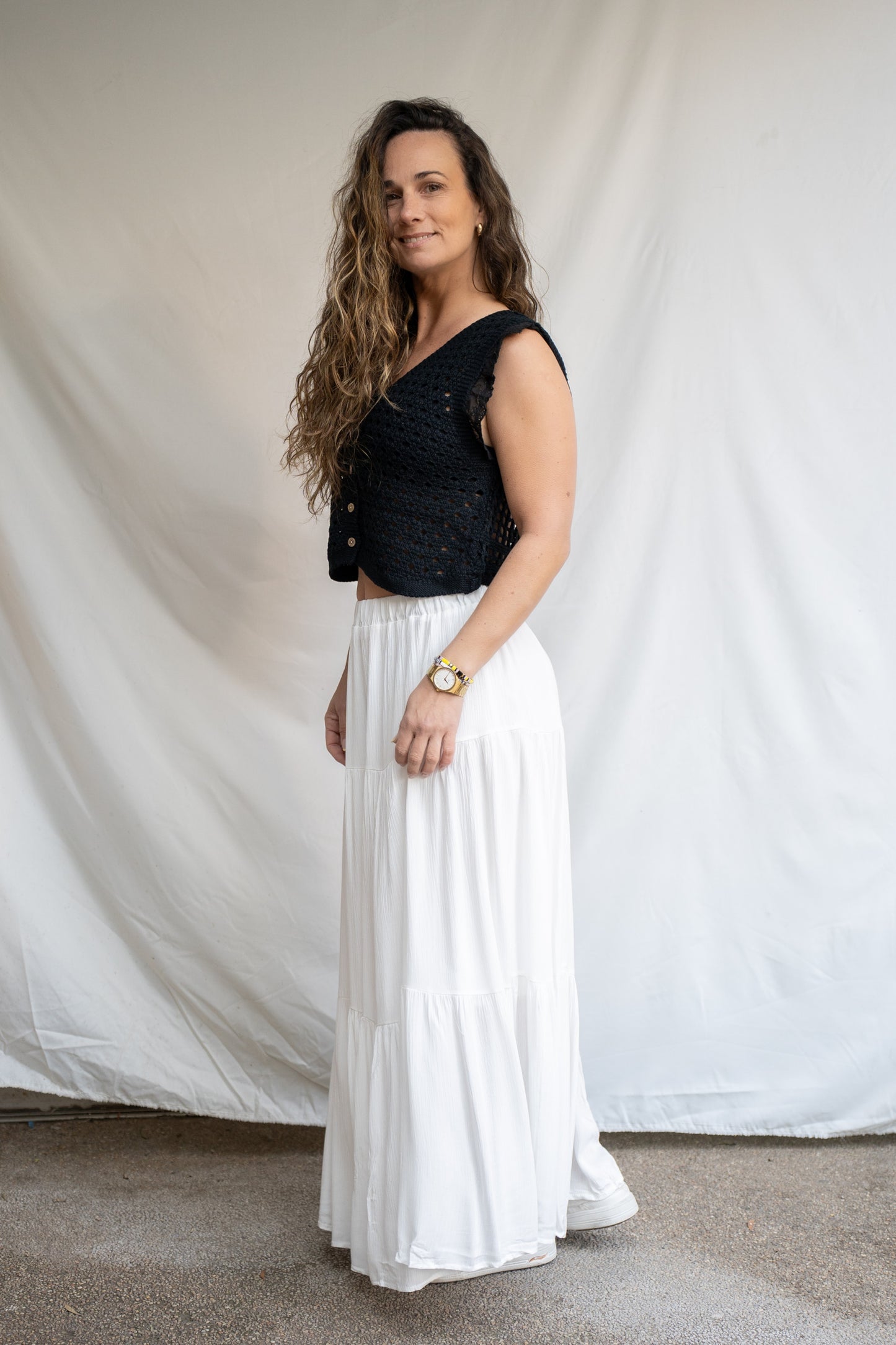 Falda Larga Suny Blanca