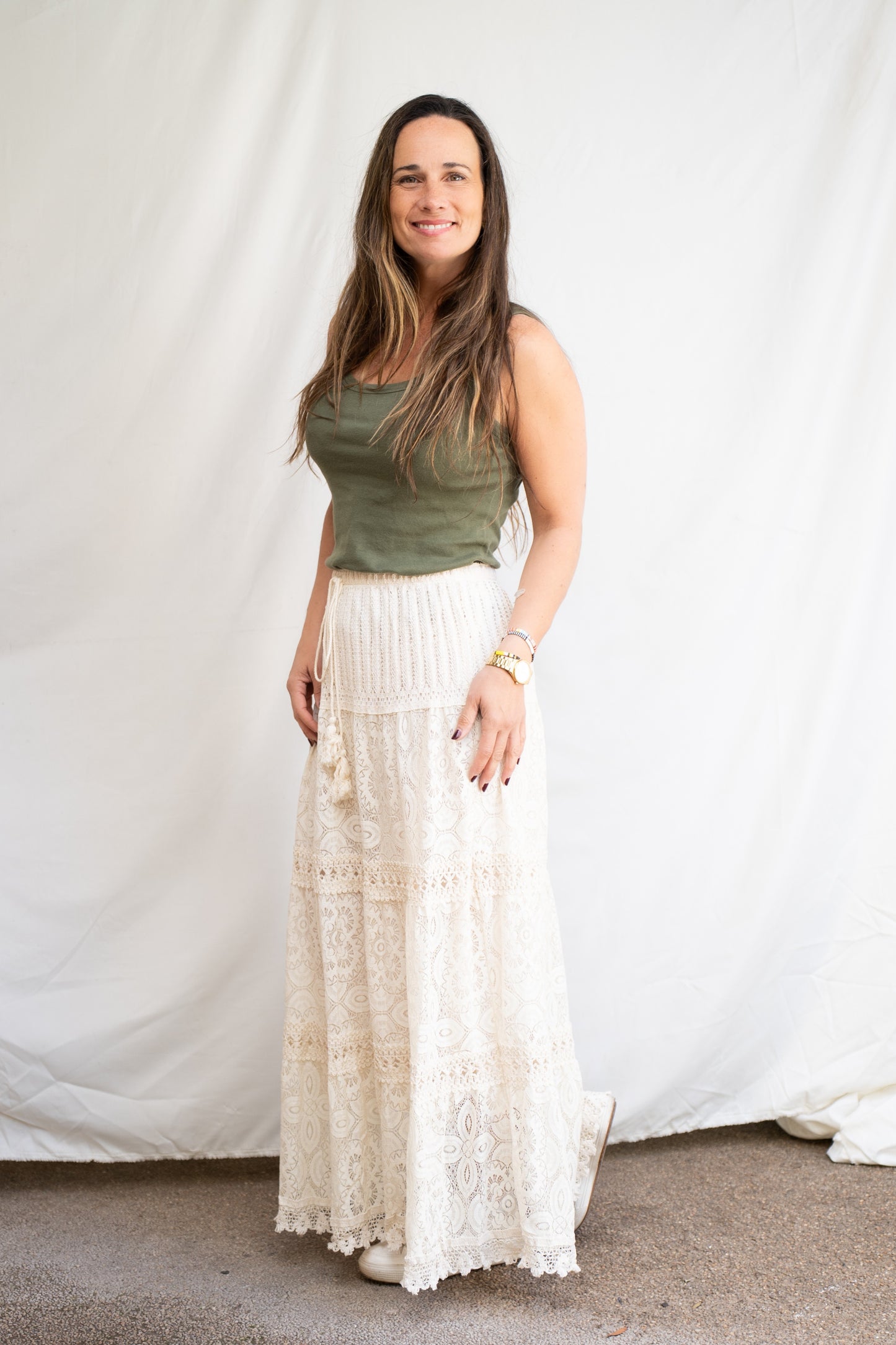 Falda Romi Beige
