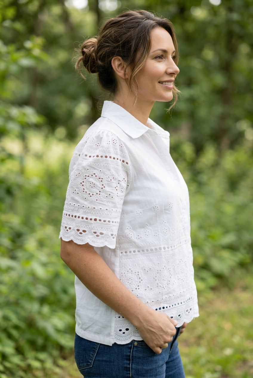 Blusa Broderie