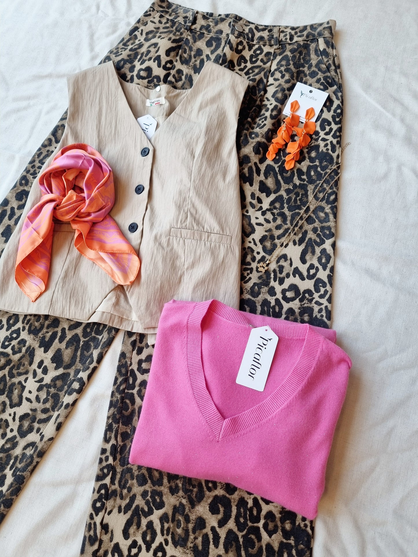 Gillet Linesa Beige Sastrero