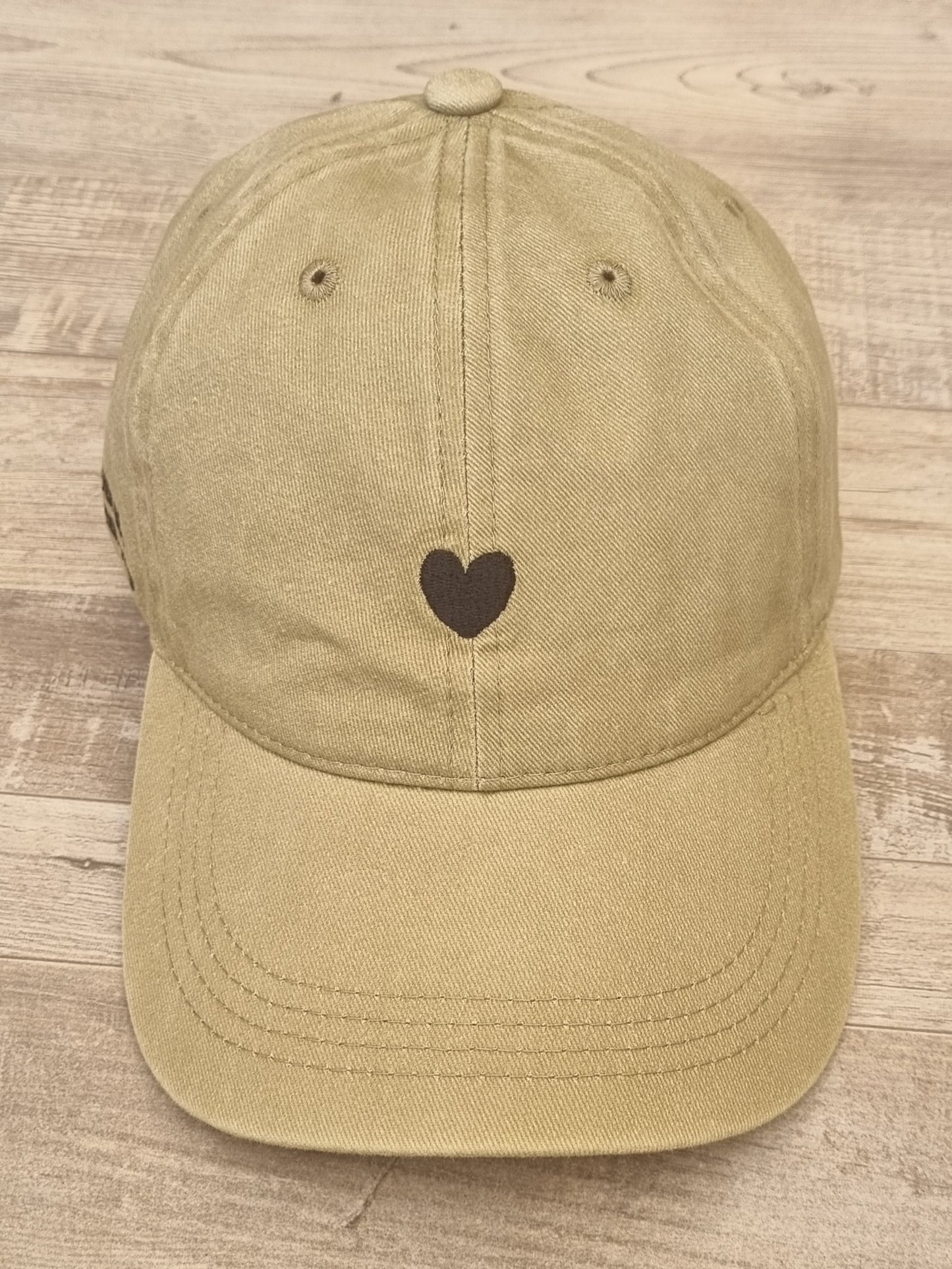 Gorro Heart verde militar claro