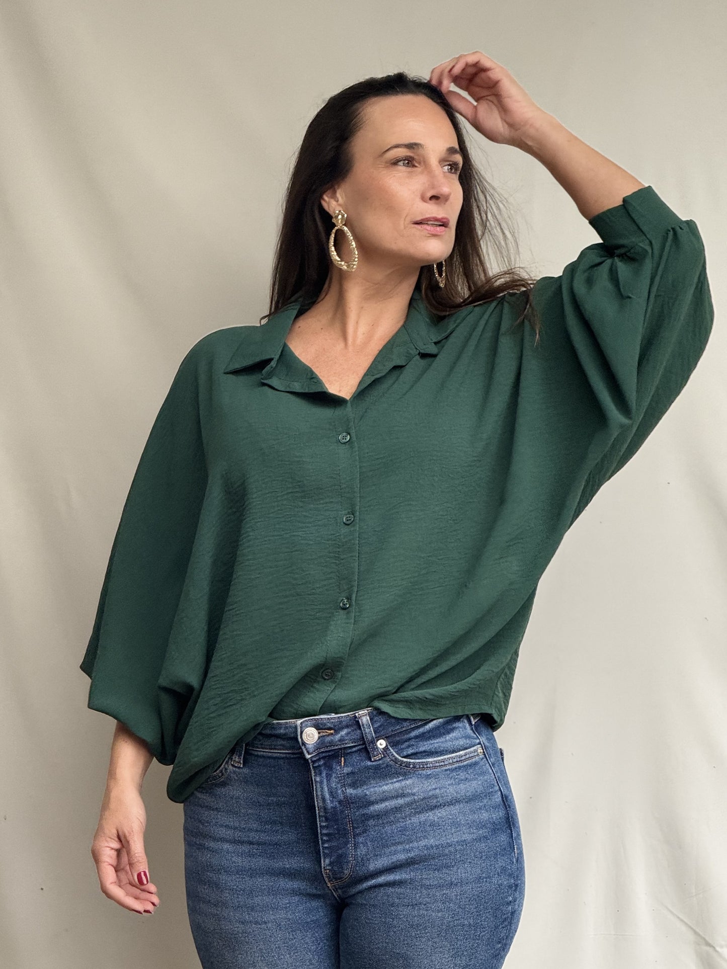 Blusa Kyle Verde Básica