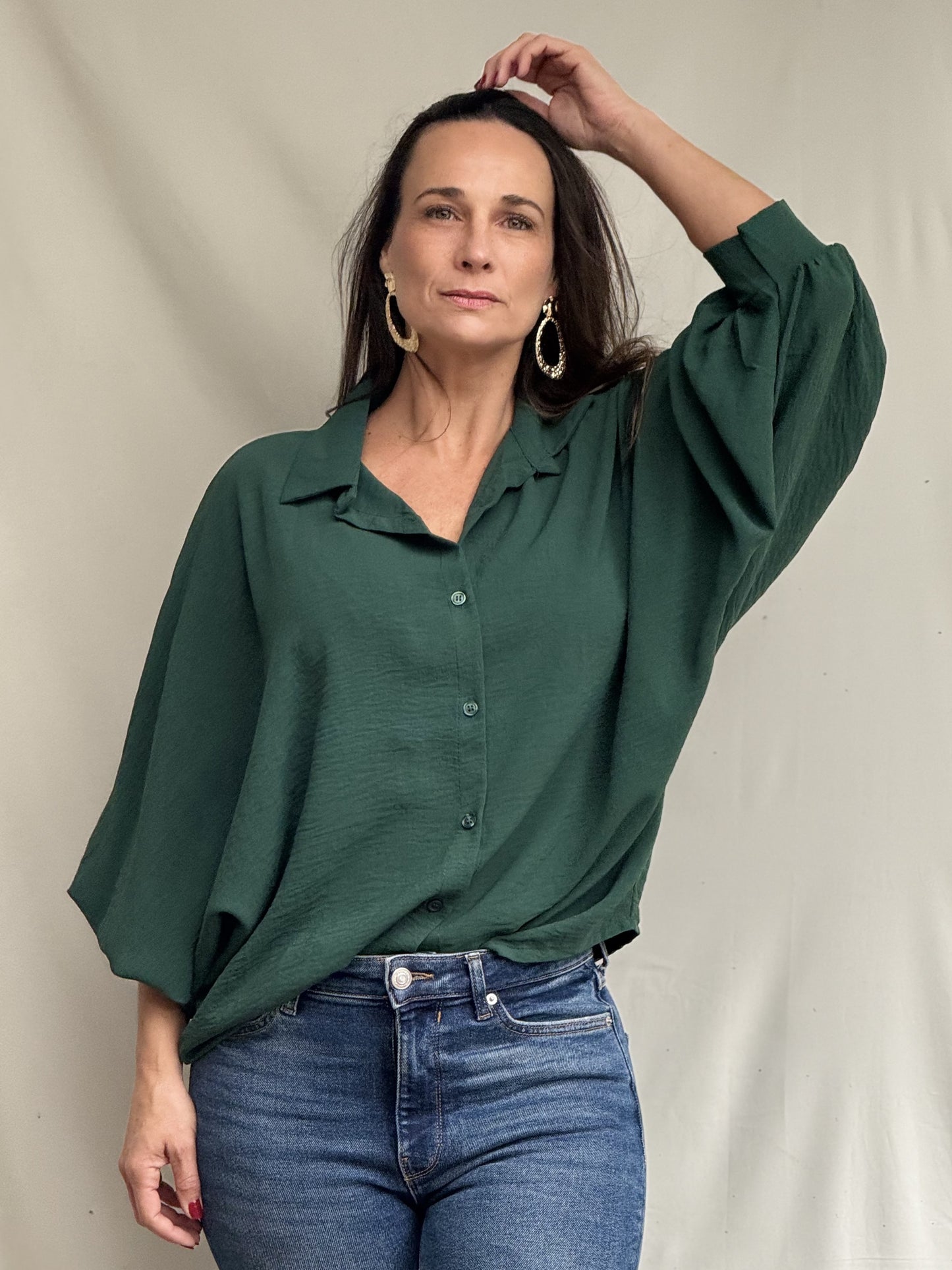 Blusa Kyle Verde Básica
