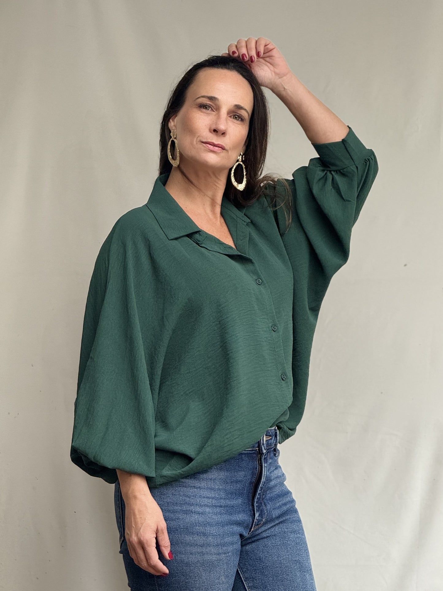Blusa Kyle Verde Básica