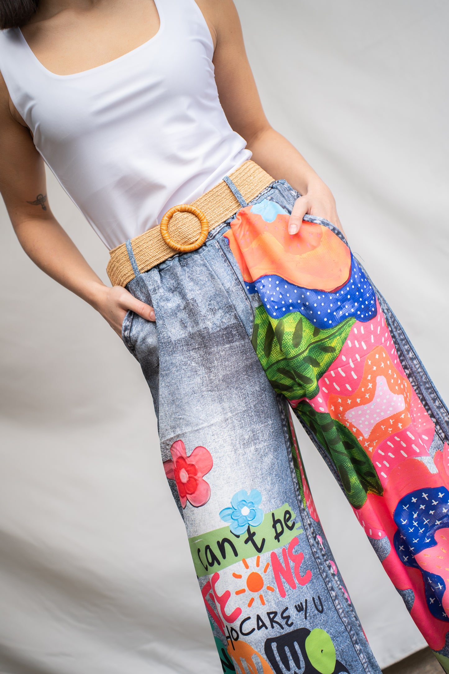 Palazzo Vernazza Magenta Estampado-Pantalón-Picaflor