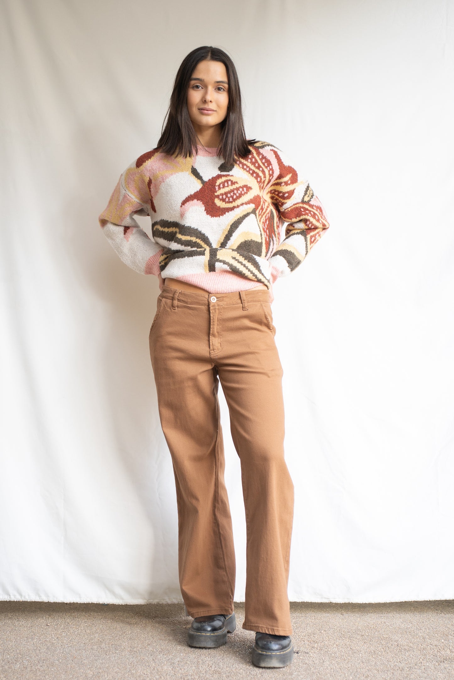 Pantalón Amelia Camel Básico-Pantalón-Picaflor