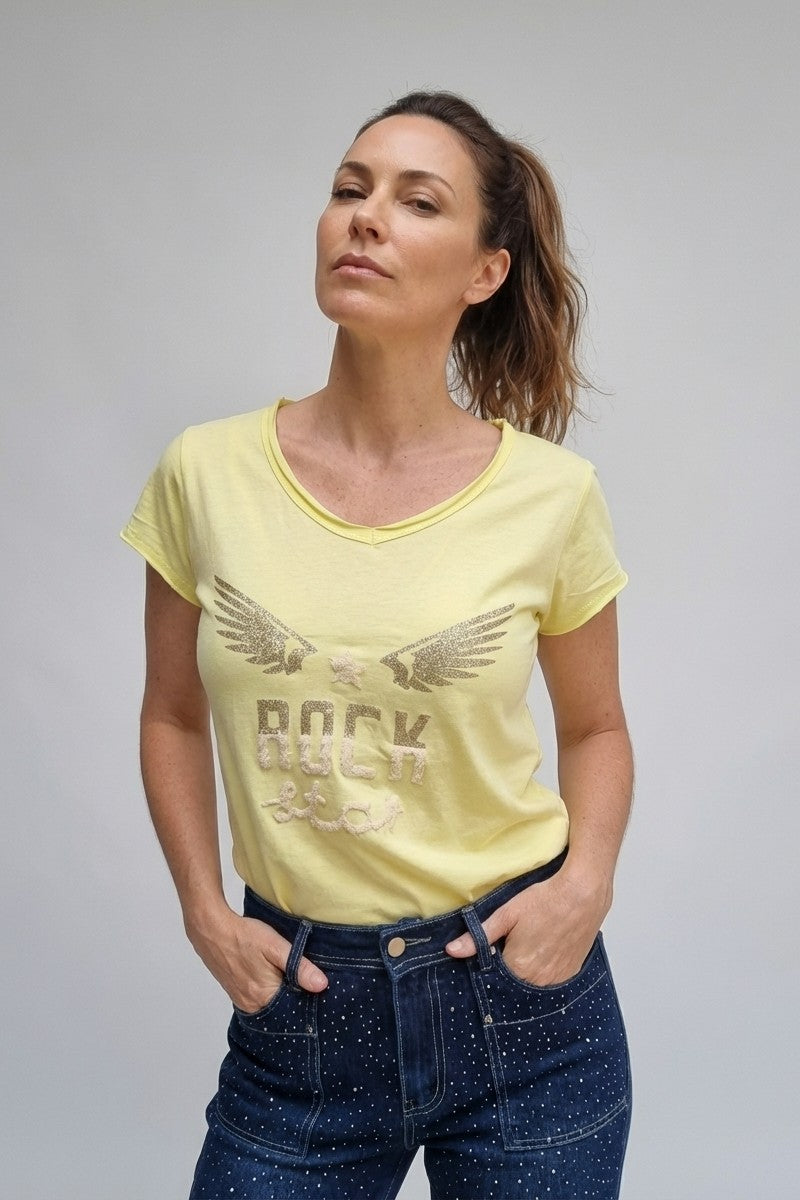 Polera Alas Amarilla