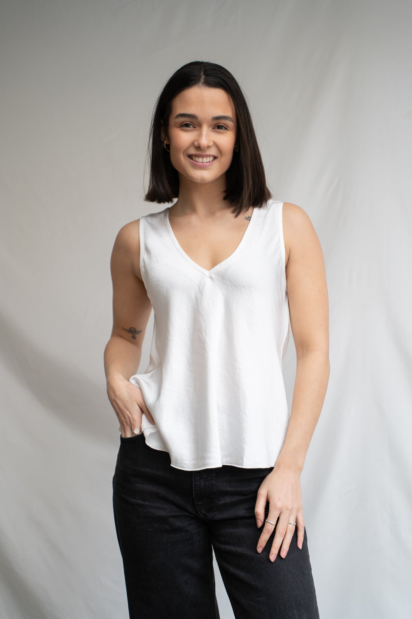 Polera Mariane Blanca Satinada-Polera-Picaflor