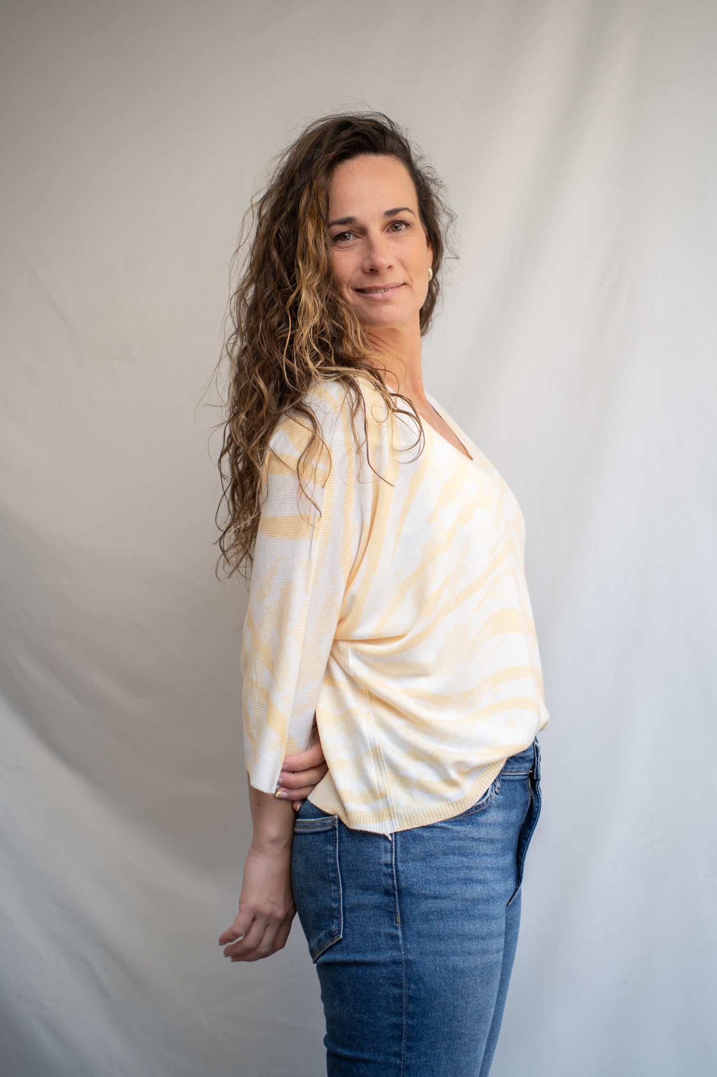 Polera Mika Amarilla Hilo