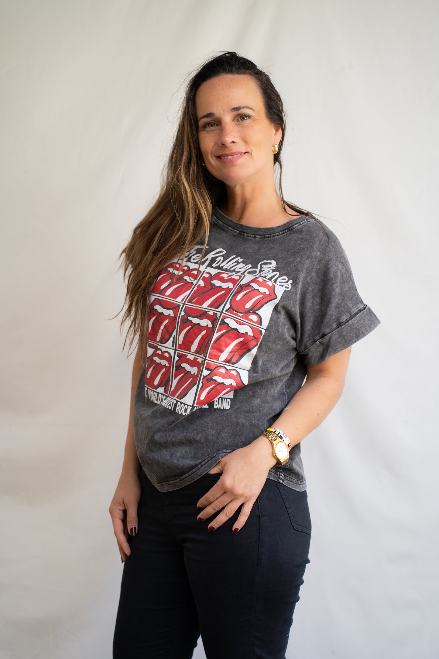 Polera Rolling Gris