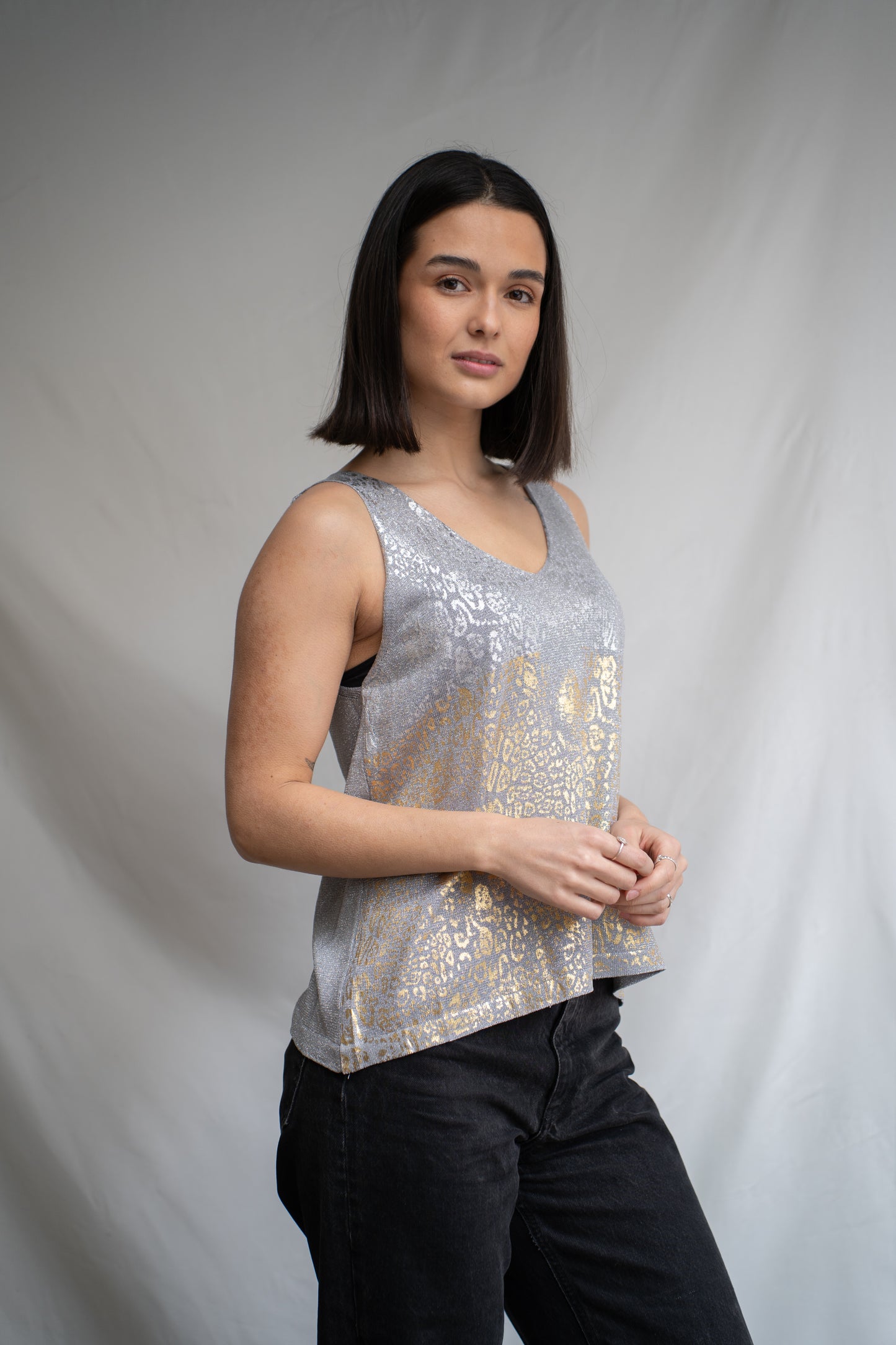 Polera Ross Gris Print-Polera-Picaflor