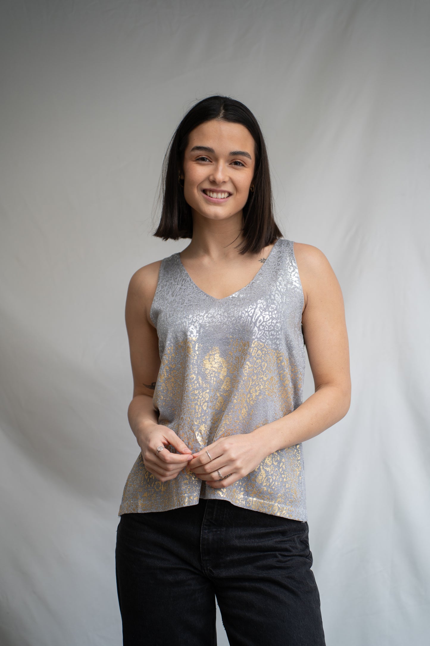 Polera Ross Gris Print-Polera-Picaflor