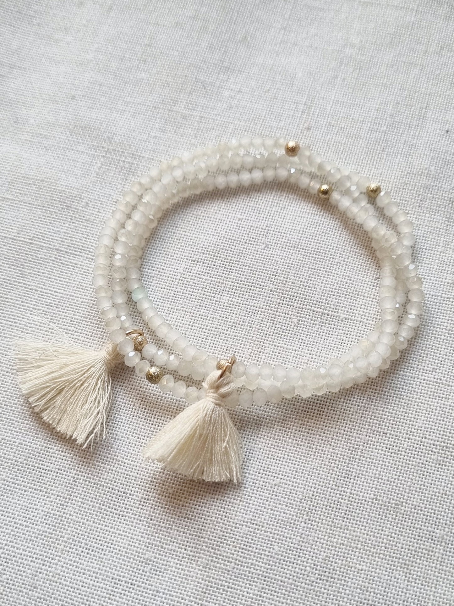 Pulsera Borla Blanca-Pulsera-Picaflor