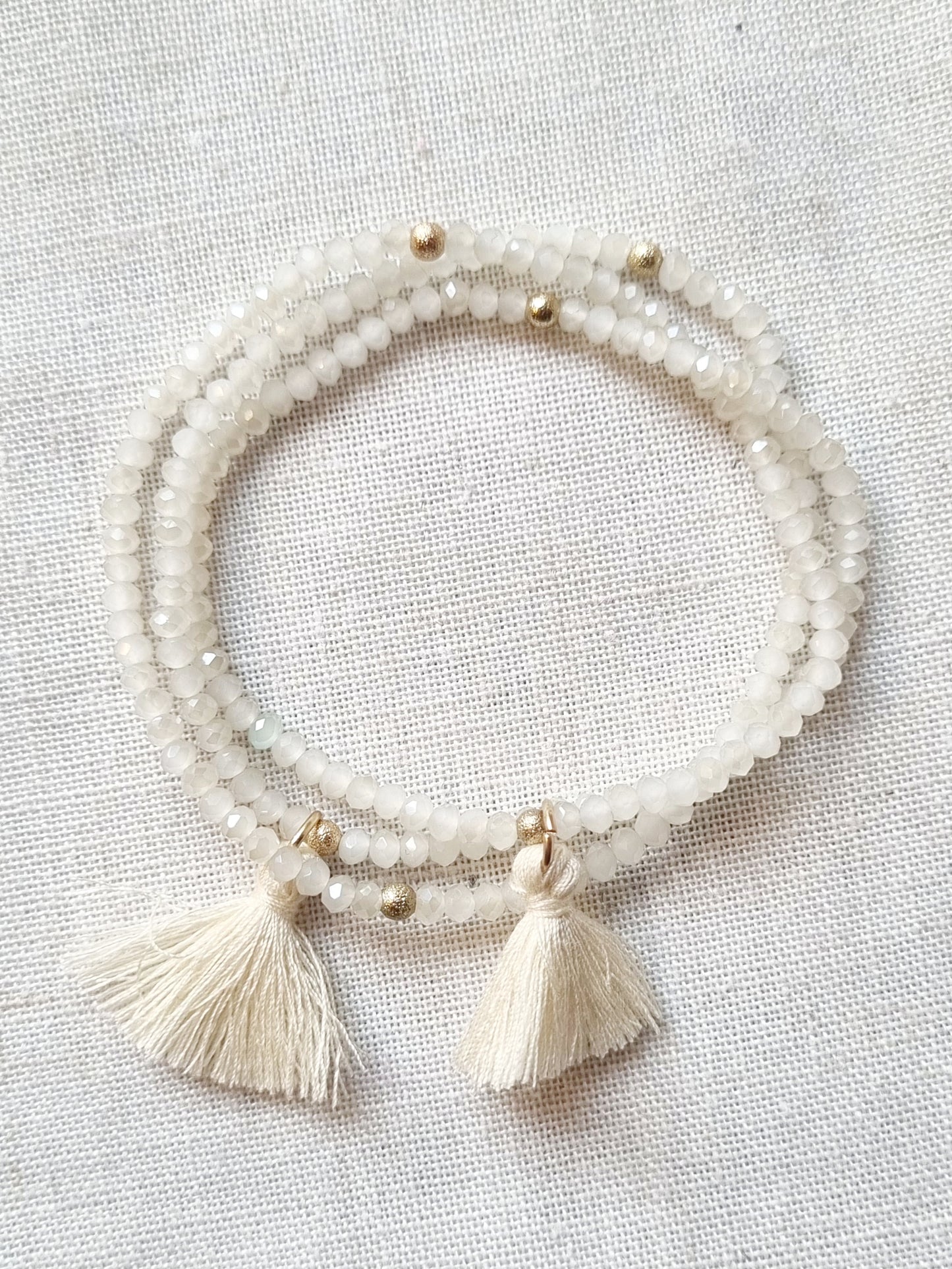 Pulsera Borla Blanca-Pulsera-Picaflor