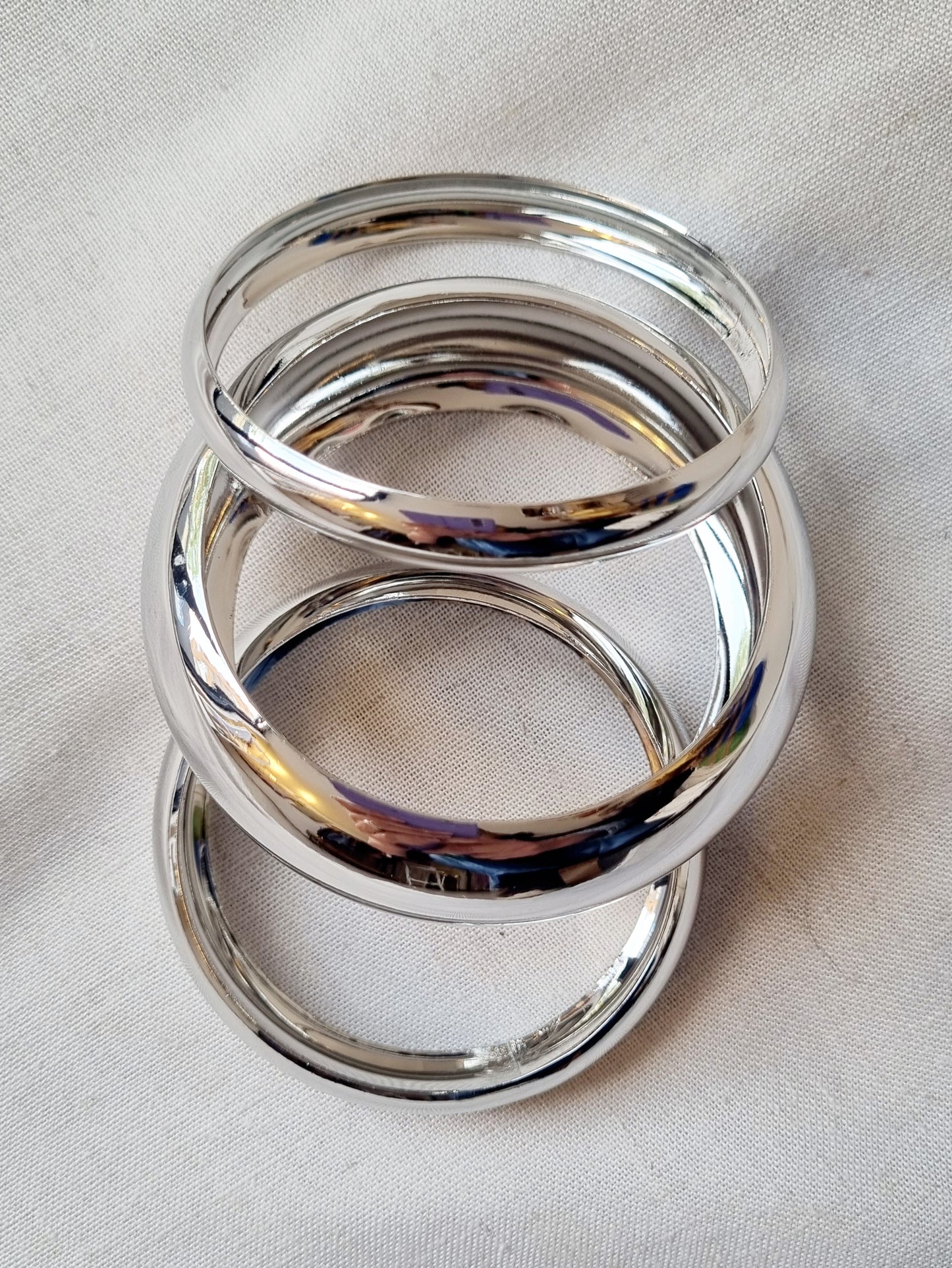 Set Brazalete Trio Plata