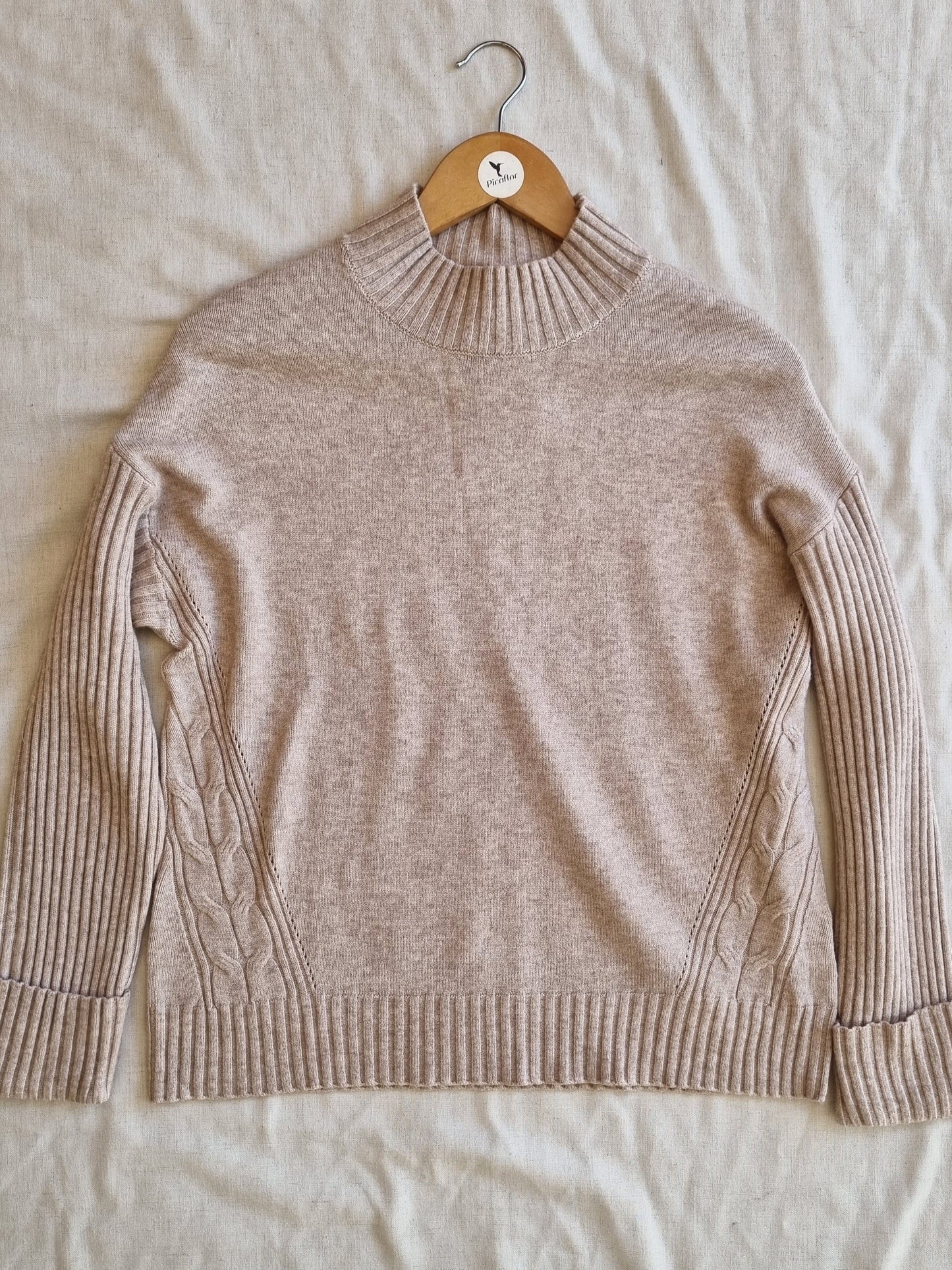 Sweater Camila Taupe Lanilla