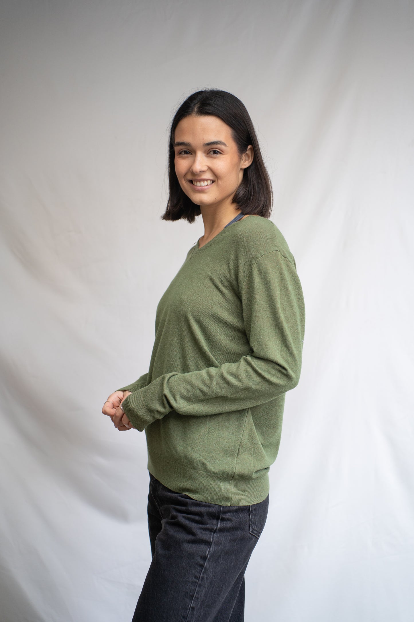 Sweater Feran Verde Básico
