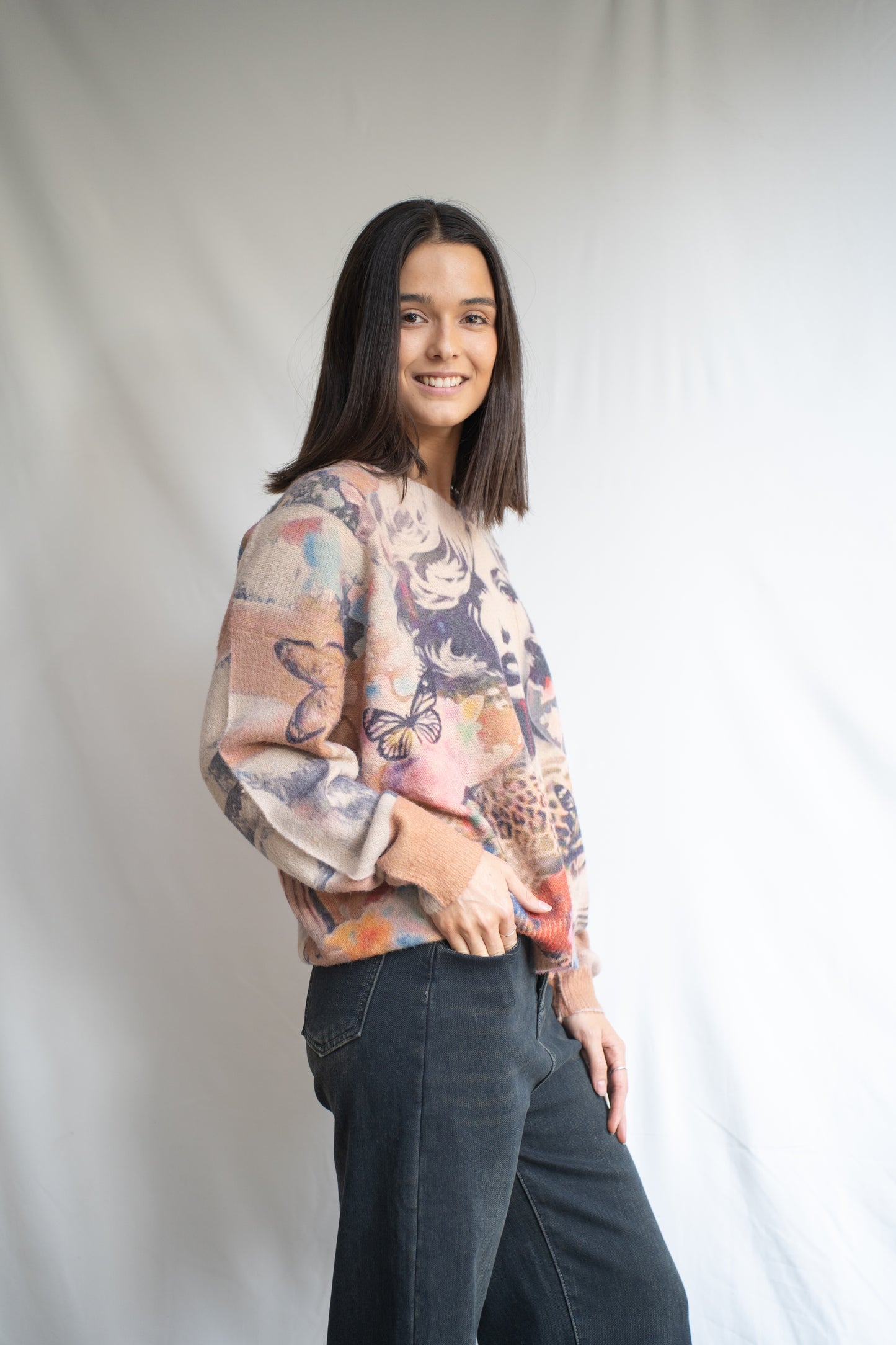 Sweater Marilyn Camel Estampado-Sweater-Picaflor
